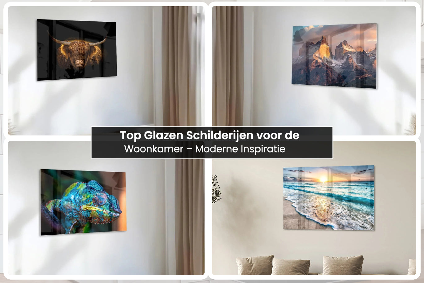 glazen schilderij