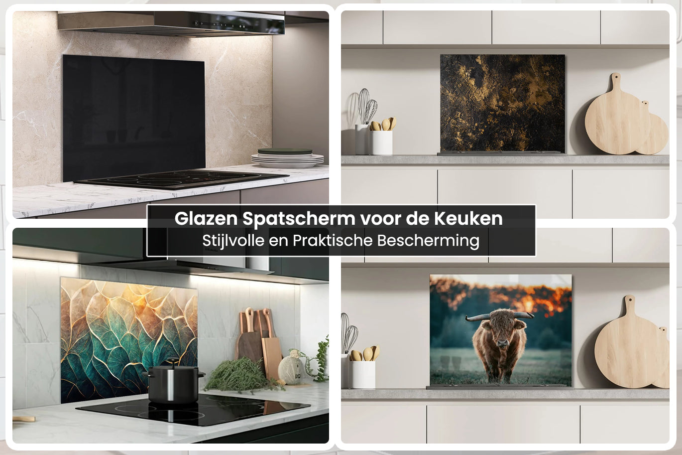 Glazen Spatscherm voor de Keuken