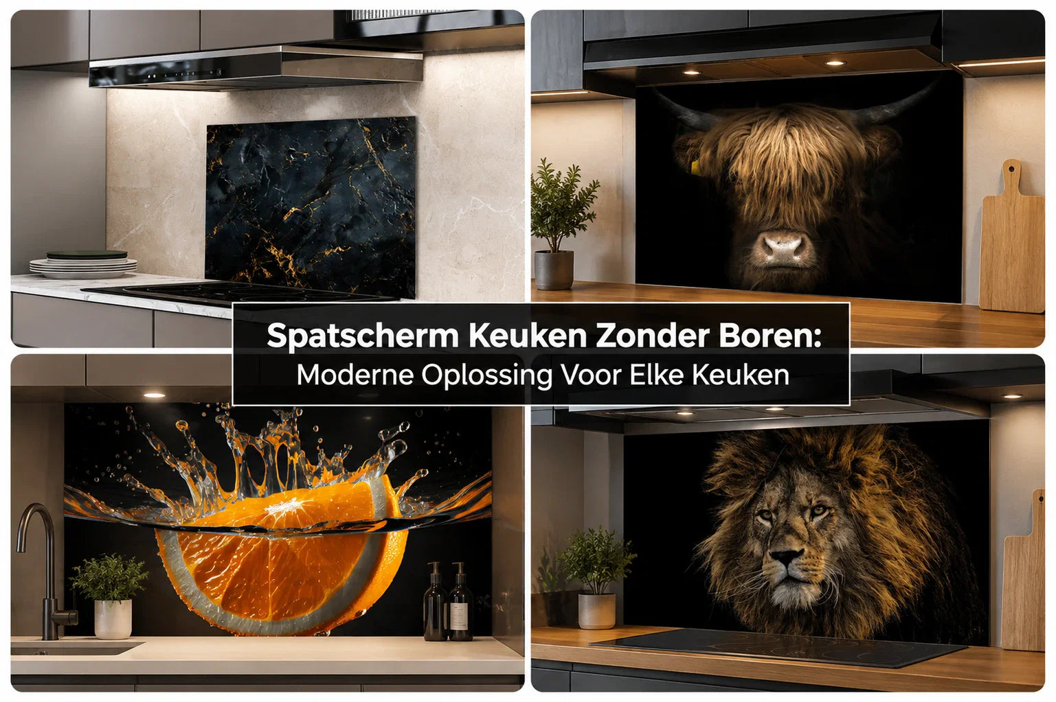 Spatscherm Keuken Zonder Boren