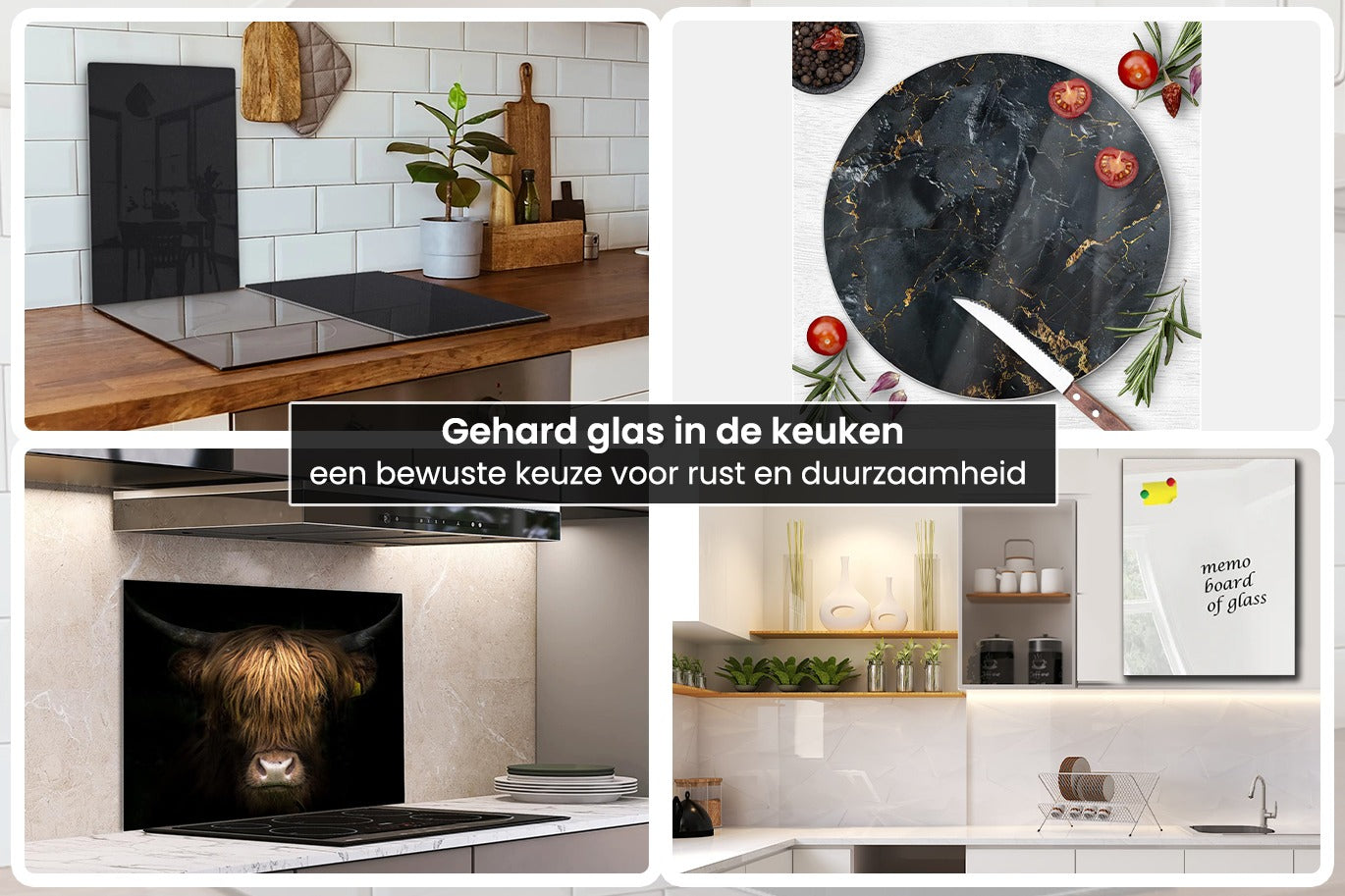 Gehard glas in de keuken