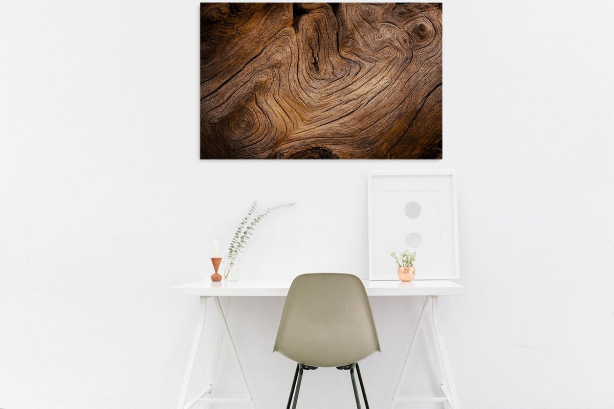 Mydesignglas Whiteboard - Metaal - Magneetbord - Memobord - Oud hout - 90x60cm - Direct Leverbaar