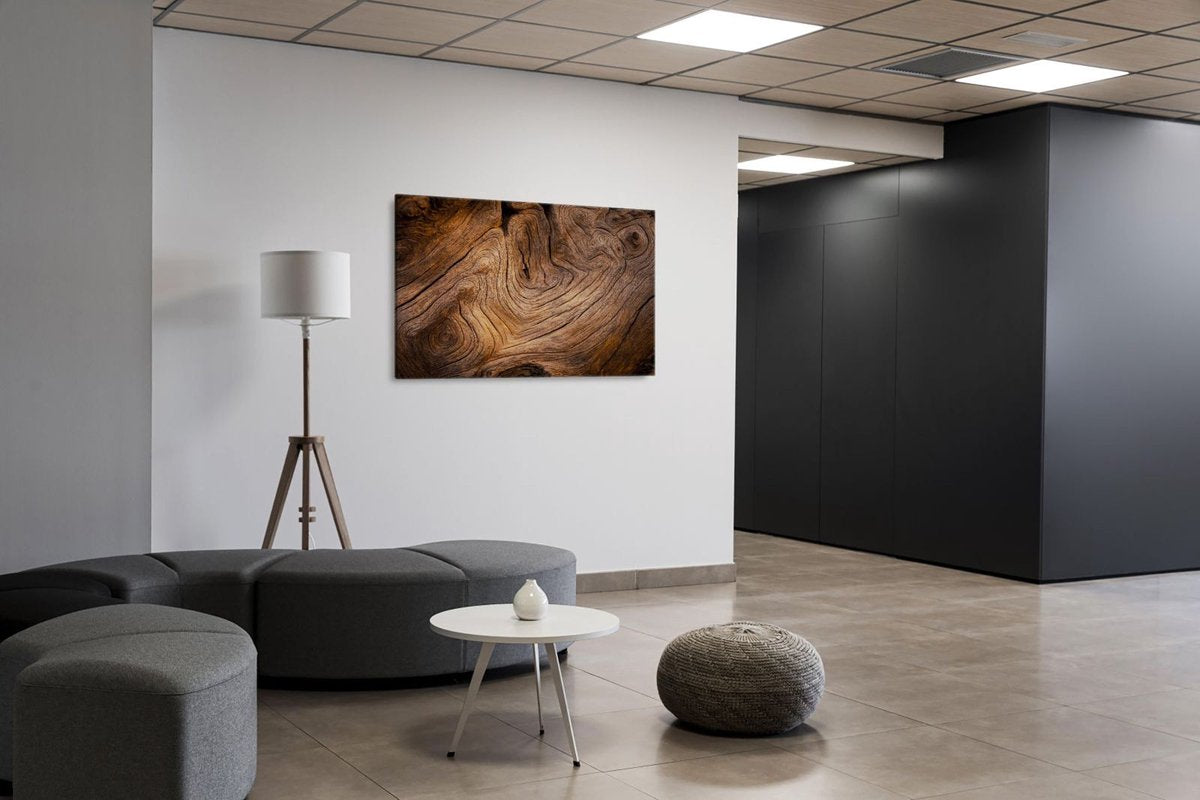 Mydesignglas Whiteboard - Metaal - Magneetbord - Memobord - Oud hout - 90x60cm - Direct Leverbaar