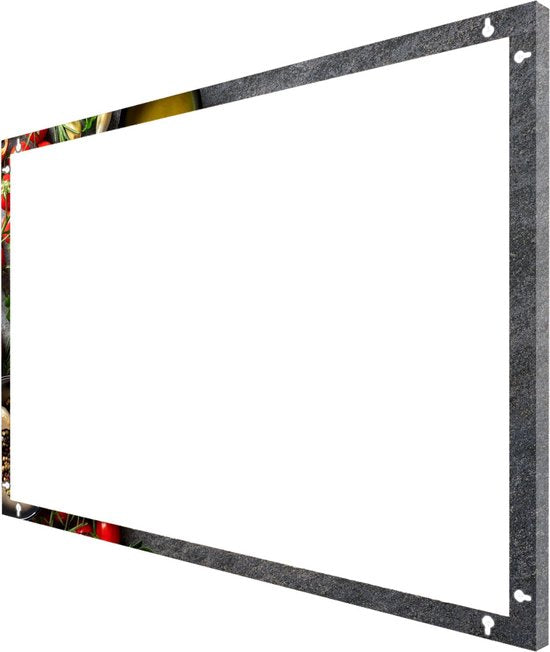 Mydesignglas  Whiteboard - Metaal - Magneetbord - Memobord - Ingrediënten op leisteen tafel - Direct Leverbaar