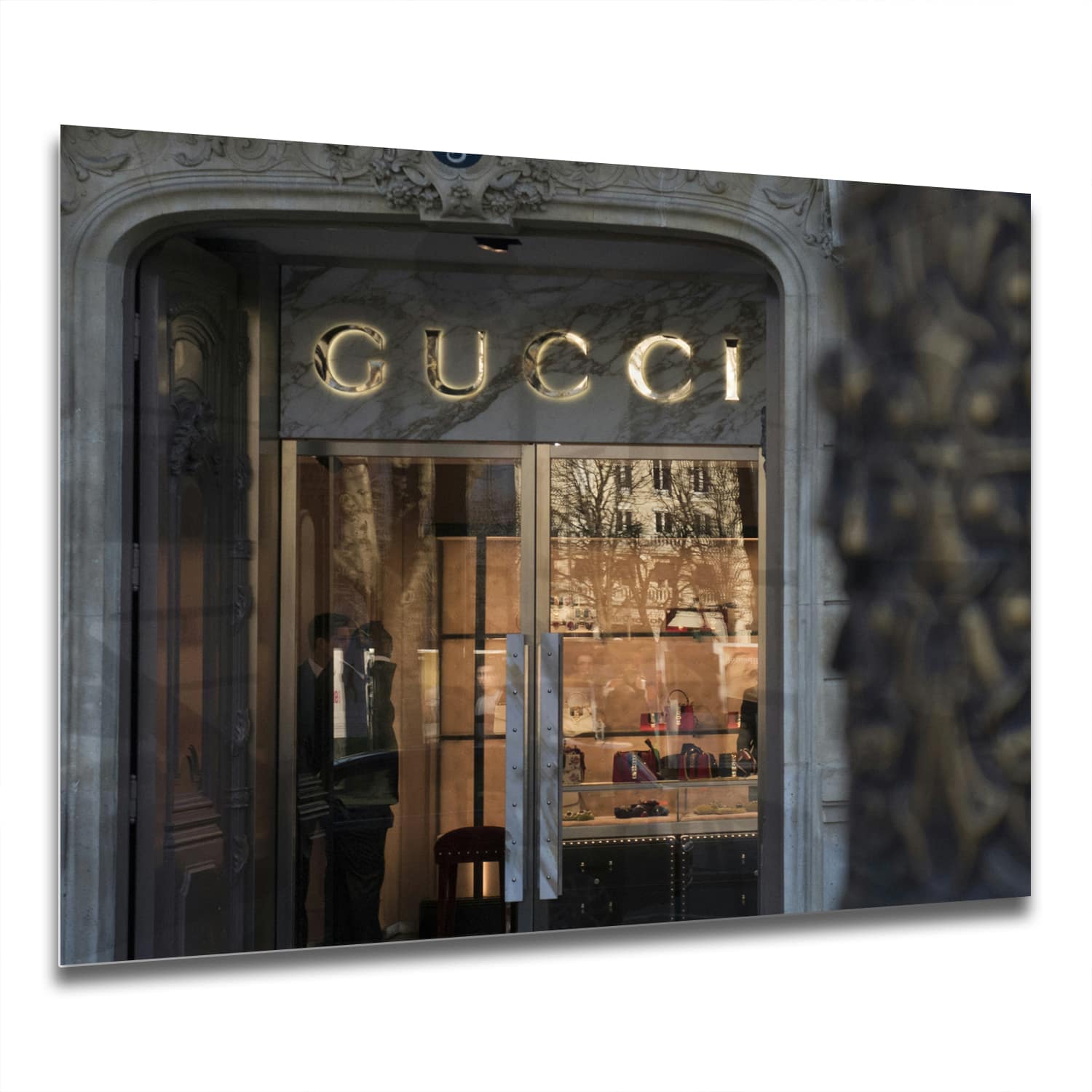 Eigen Afmeting - Spatscherm Keuken - Hittebestendig gehard glas - Gucci Winkel