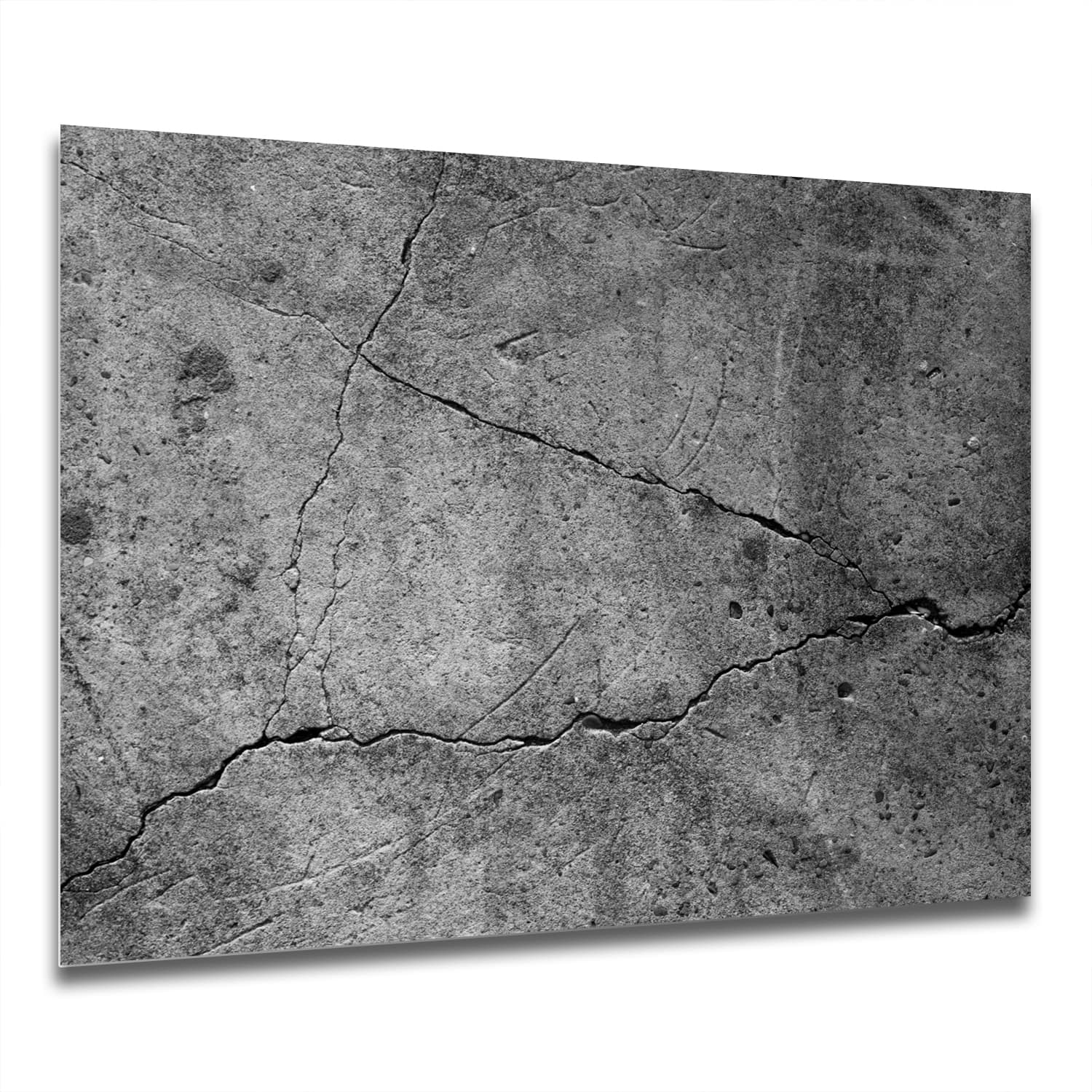 Eigen Afmeting - Spatscherm Keuken - Hittebestendig gehard glas - Beton met Scheuren