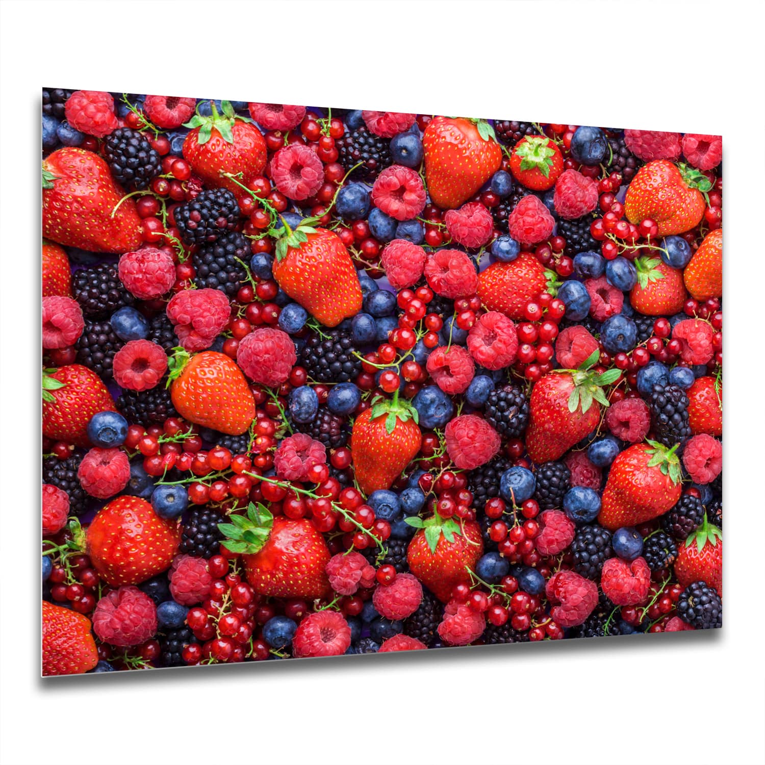 Eigen Afmeting - Spatscherm Keuken - Hittebestendig gehard glas - Zomerfruit