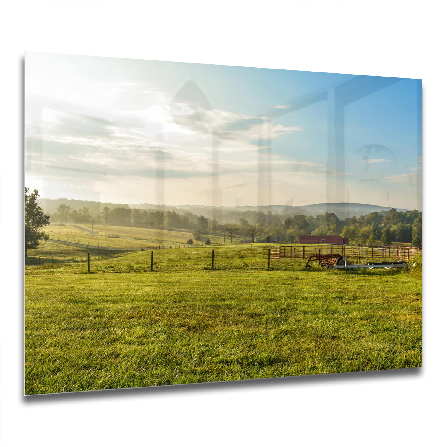 Eigen Afmeting - Spatscherm Keuken - Hittebestendig gehard glas - Veld Bij Smith Mountain