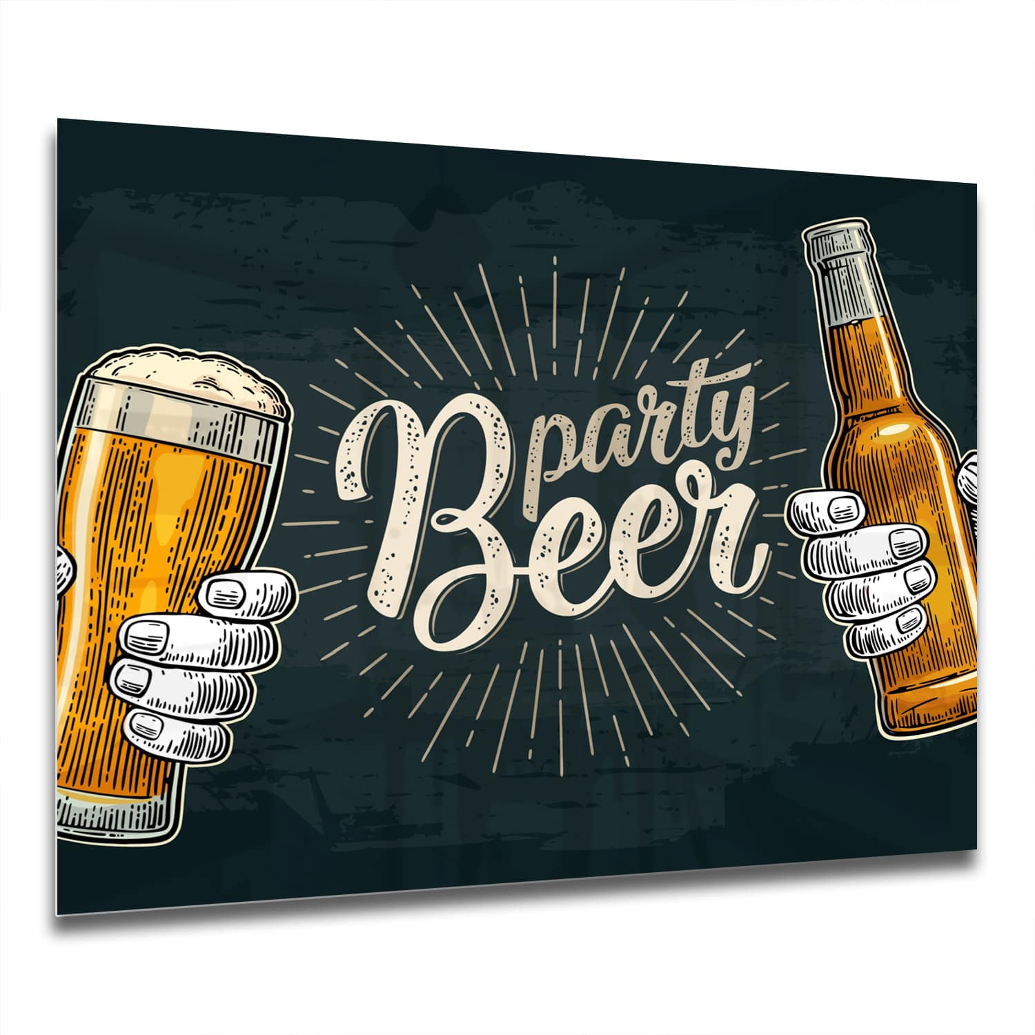 Eigen Afmeting - Spatscherm Keuken - Hittebestendig gehard glas - Biertje Erbij