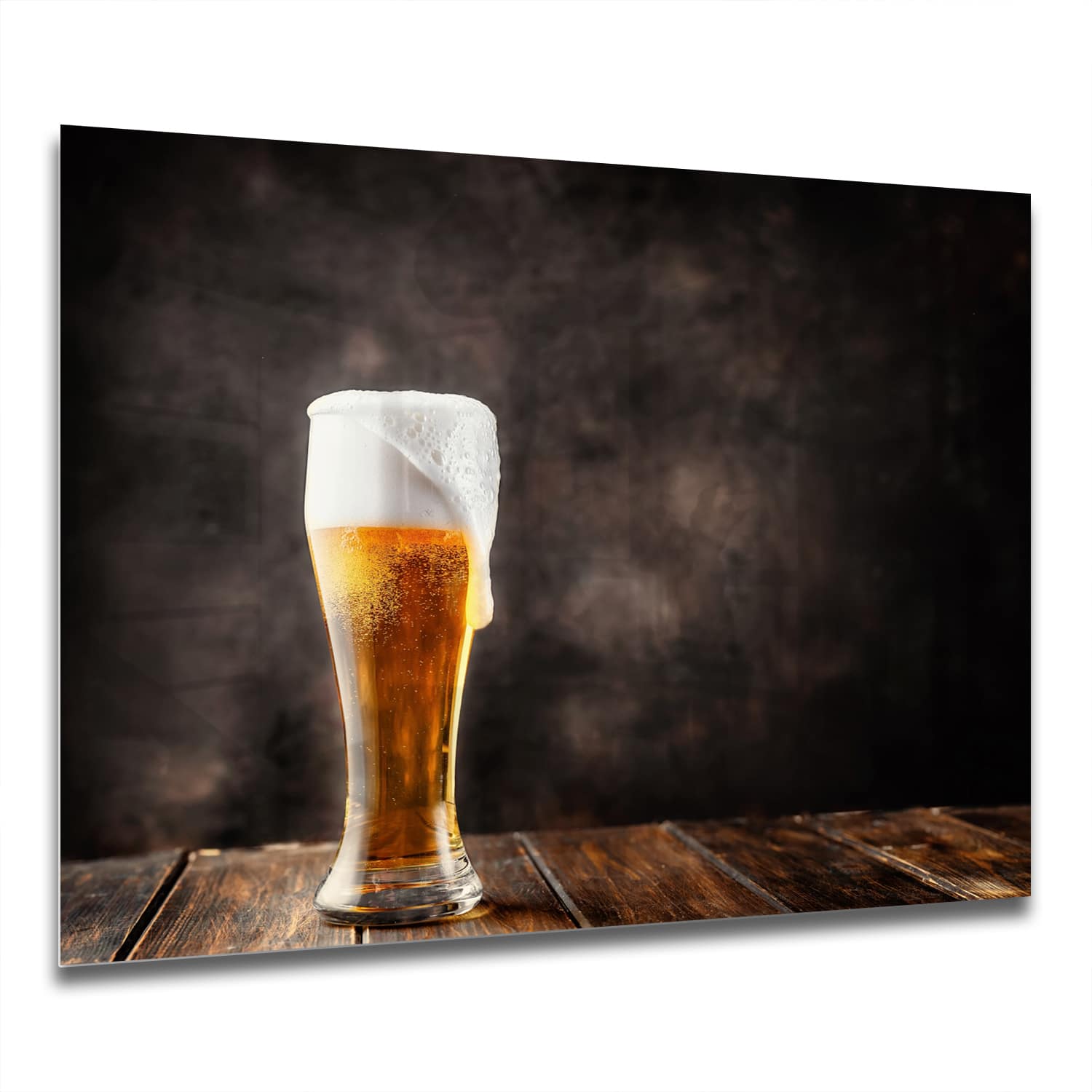 Eigen Afmeting - Spatscherm Keuken - Hittebestendig gehard glas - Verfrissend Bier