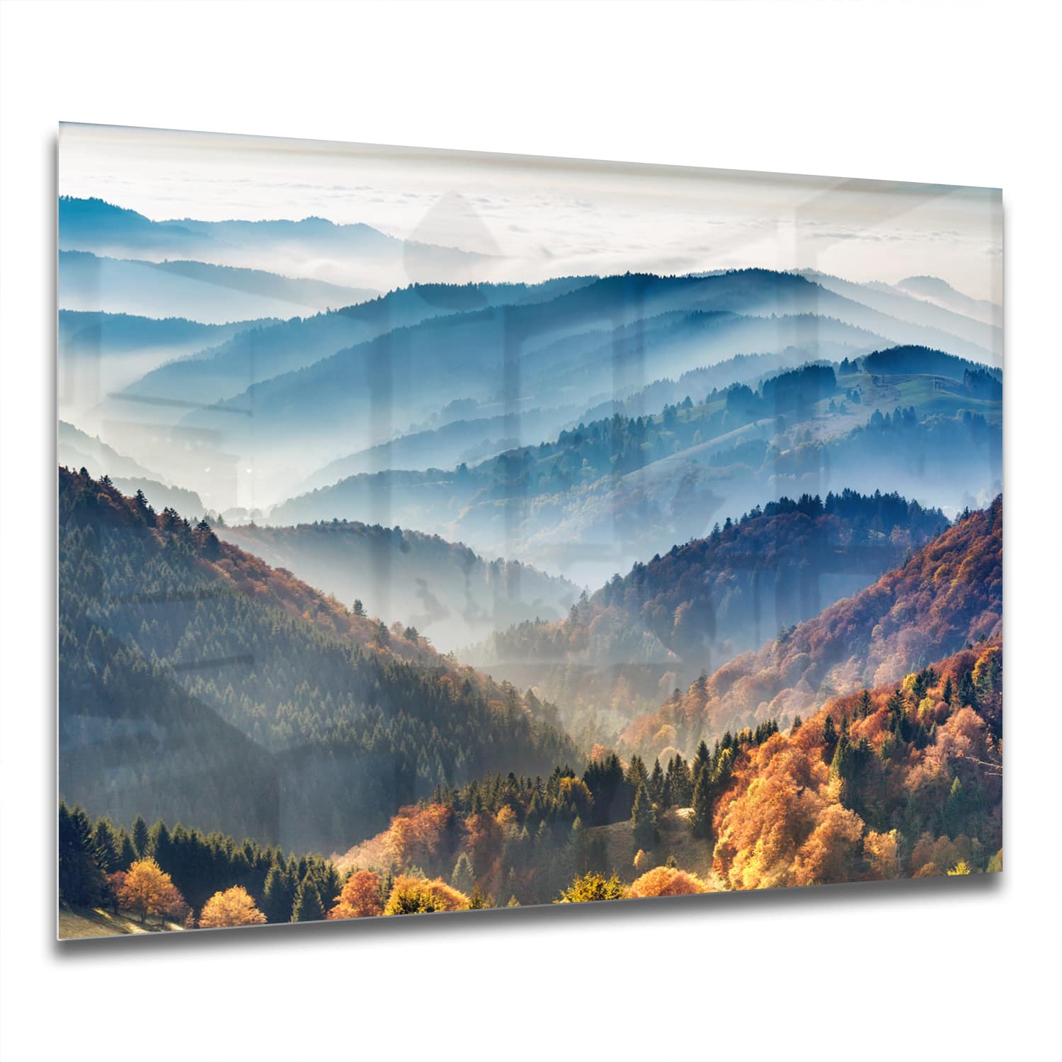 Eigen Afmeting - Spatscherm Keuken - Hittebestendig gehard glas - Bergen Landschap