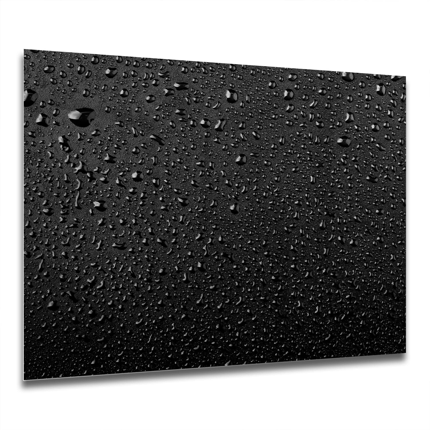 Eigen Afmeting - Spatscherm Keuken - Hittebestendig gehard glas - Waterdruppels