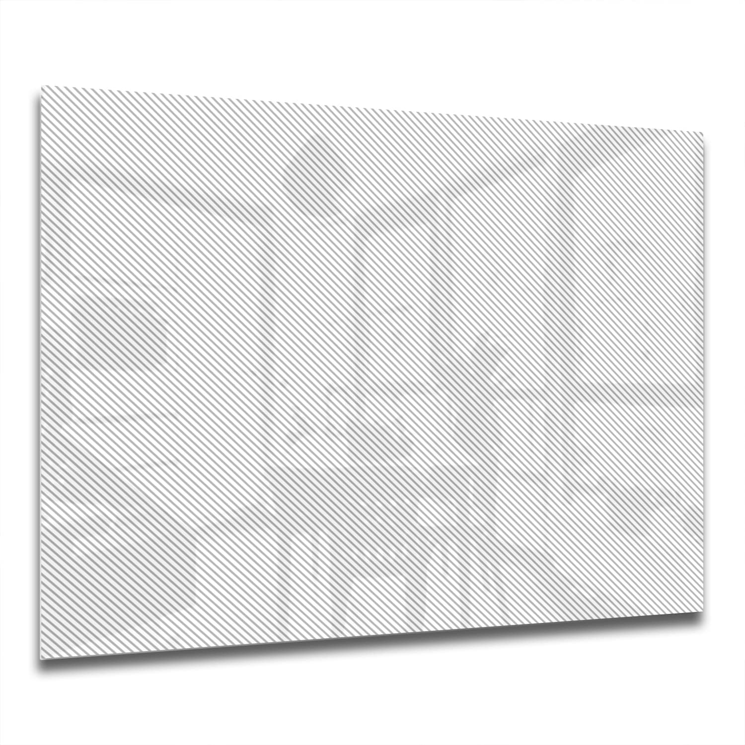 Eigen Afmeting - Spatscherm Keuken - Hittebestendig gehard glas - Abstracte Lijnen Textuur