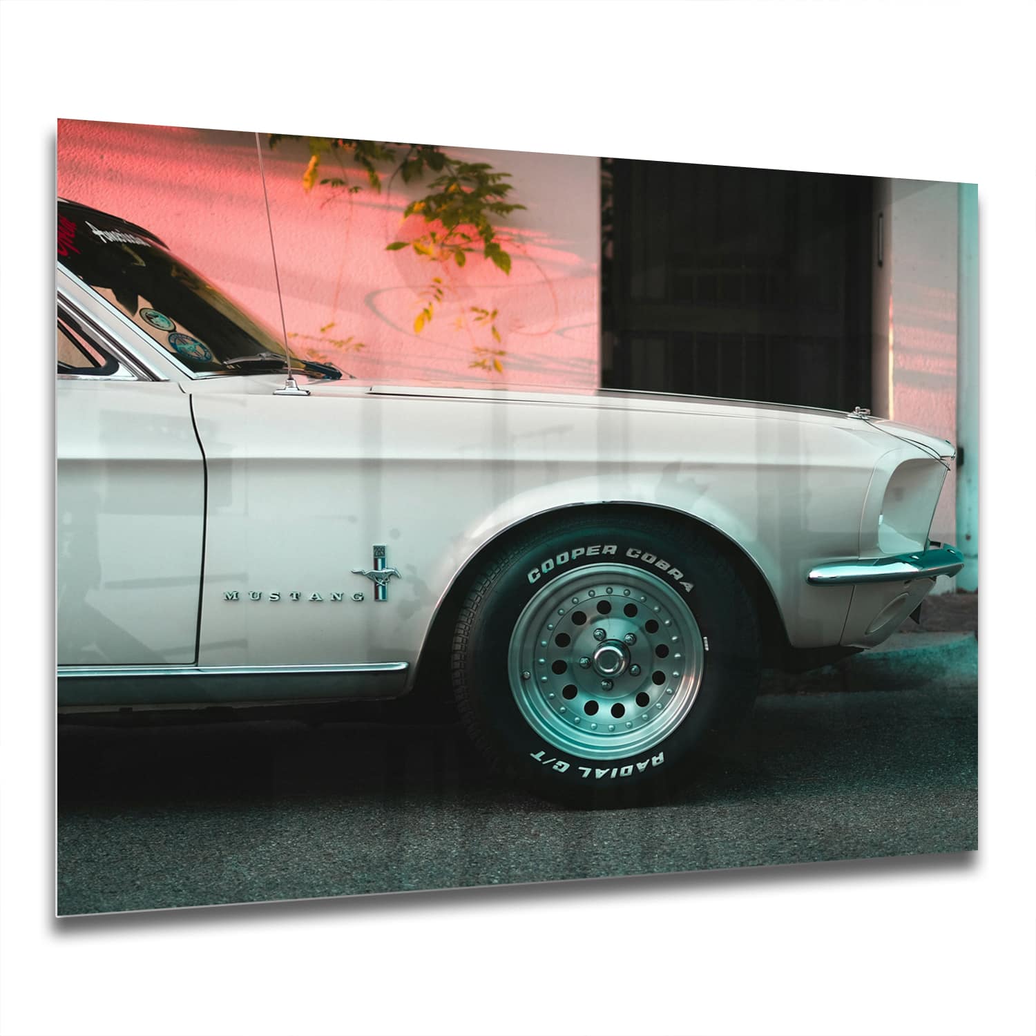 Eigen Afmeting - Spatscherm Keuken - Hittebestendig gehard glas - Ford Mustang
