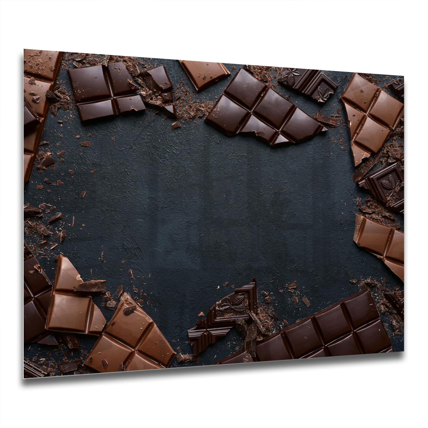 Eigen Afmeting - Spatscherm Keuken - Hittebestendig gehard glas - Chocolade