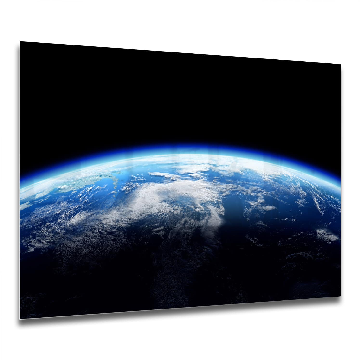 Eigen Afmeting - Spatscherm Keuken - Hittebestendig gehard glas - Planeet Aarde