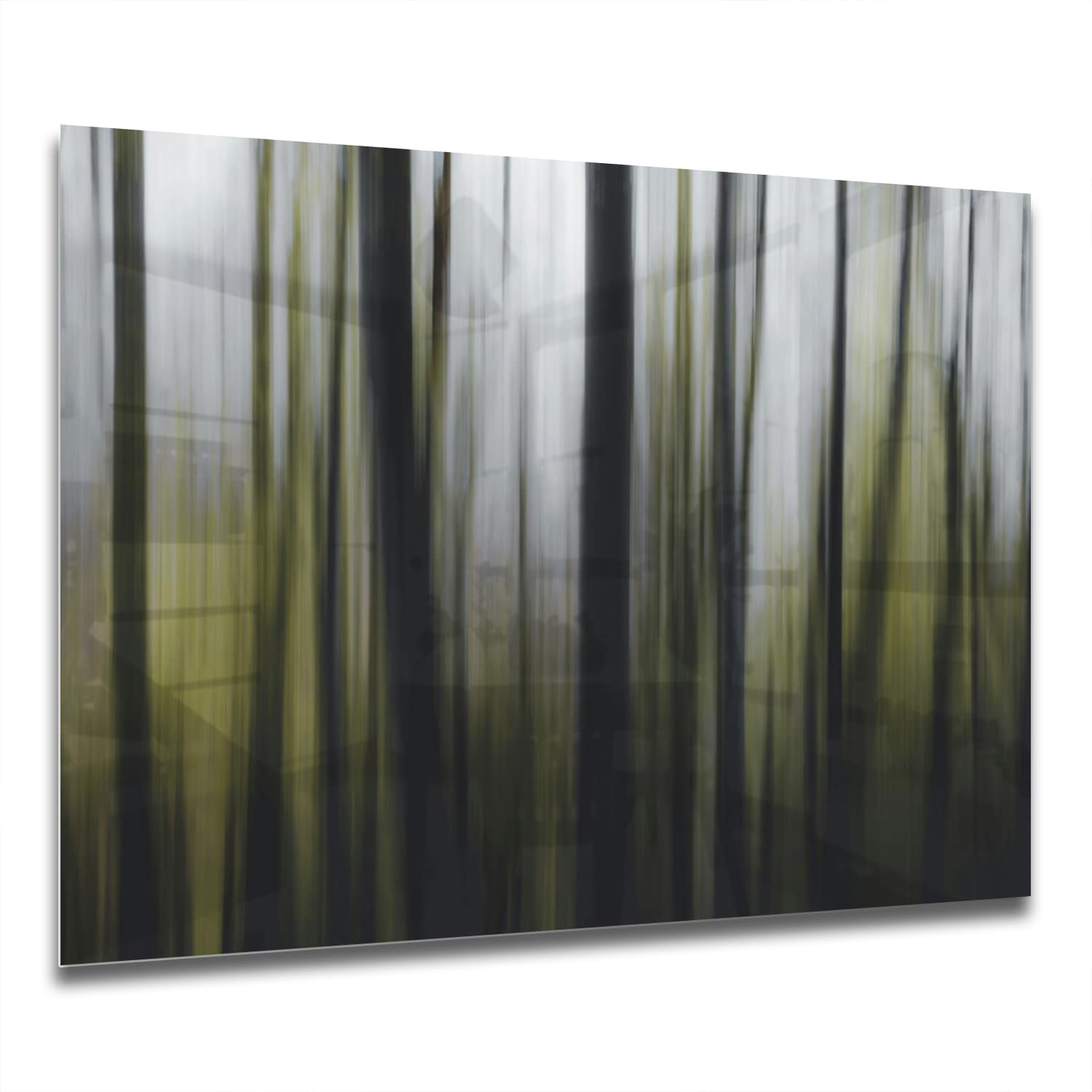 Eigen Afmeting - Spatscherm Keuken - Hittebestendig gehard glas - Abstract Boslandschap