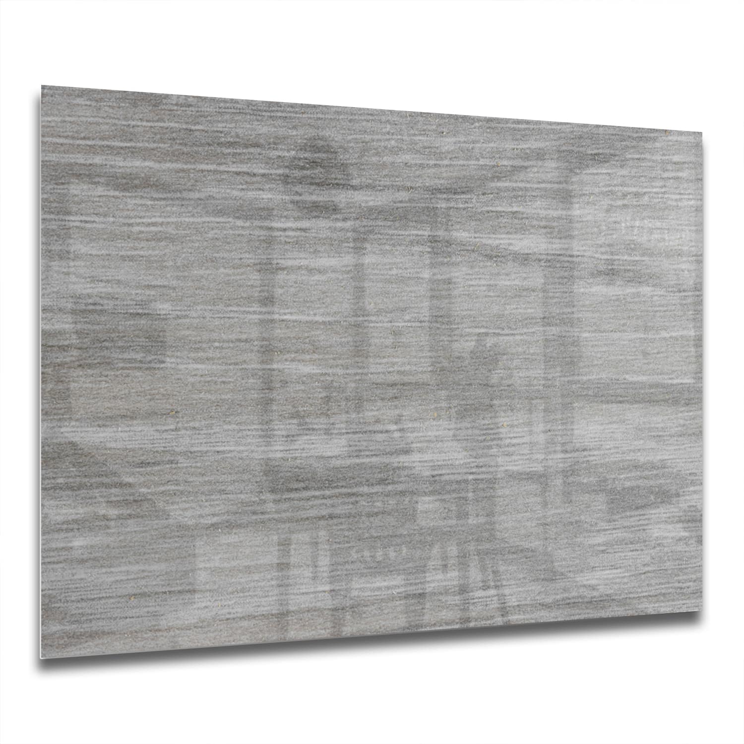 Eigen Afmeting - Spatscherm Keuken - Hittebestendig gehard glas - Grijs Hout Close-Up