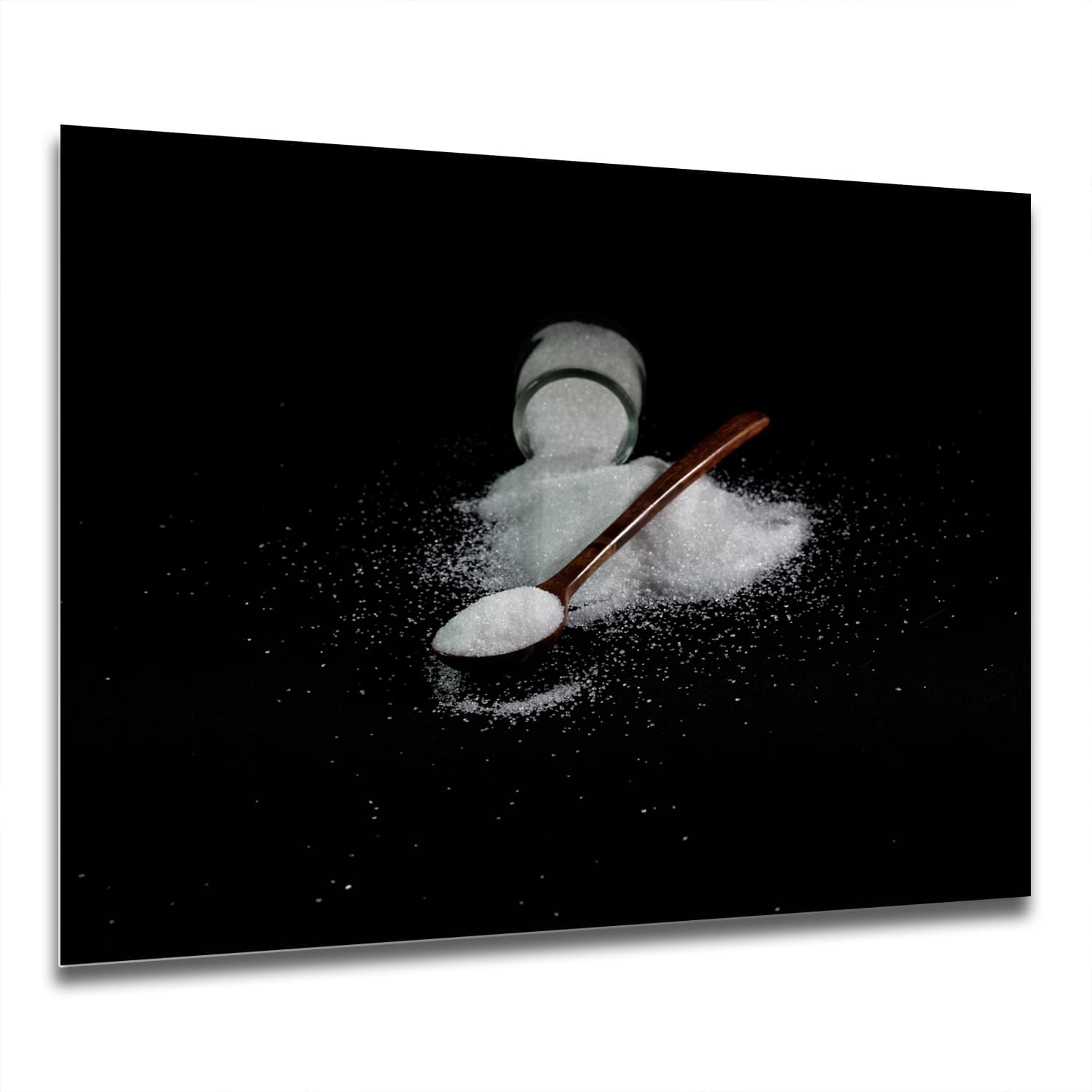 Eigen Afmeting - Spatscherm Keuken - Hittebestendig gehard glas - Suiker