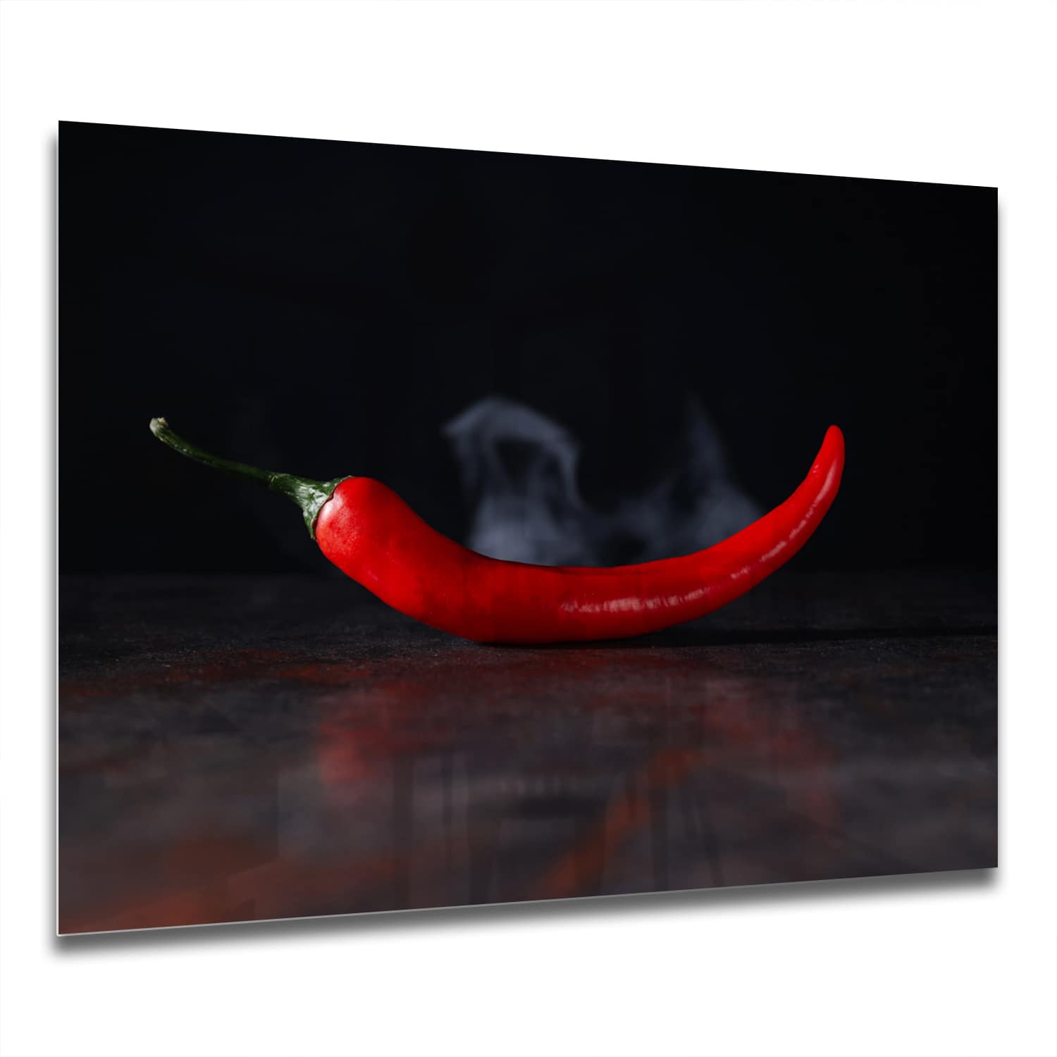 Eigen Afmeting - Spatscherm Keuken - Hittebestendig gehard glas - Hete Peper