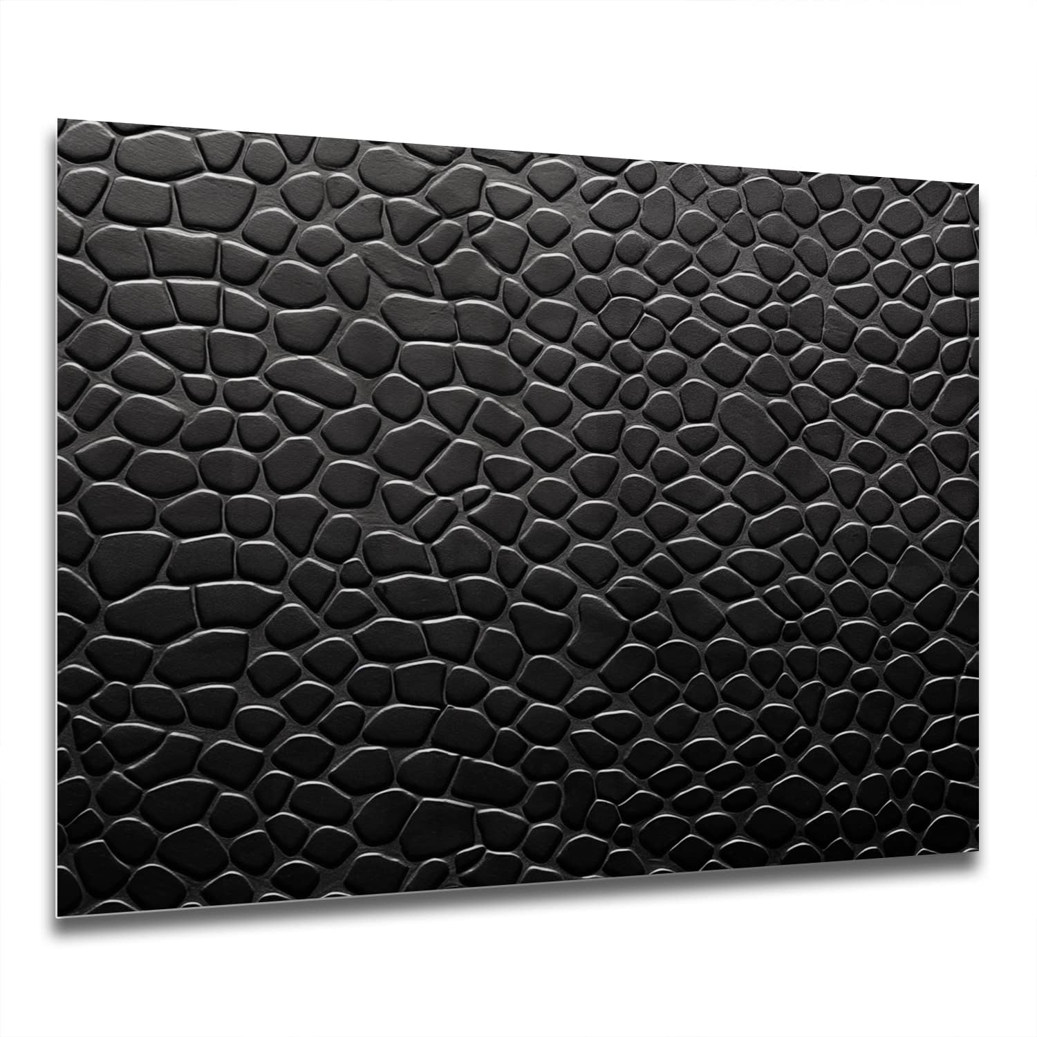 Eigen Afmeting - Spatscherm Keuken - Hittebestendig gehard glas - Close-up Leer
