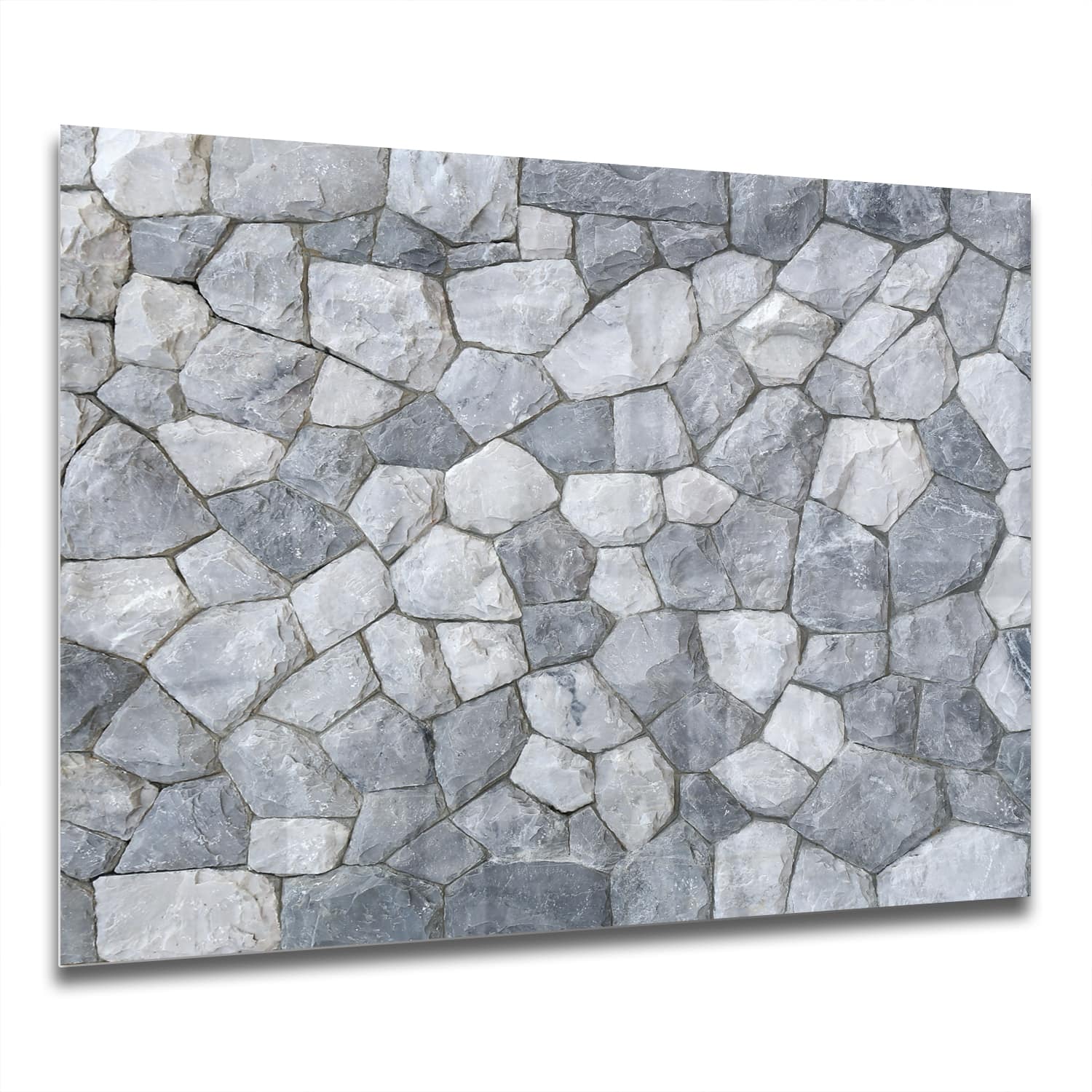 Eigen Afmeting - Spatscherm Keuken - Hittebestendig gehard glas - Decoratieve Leistenen Muur