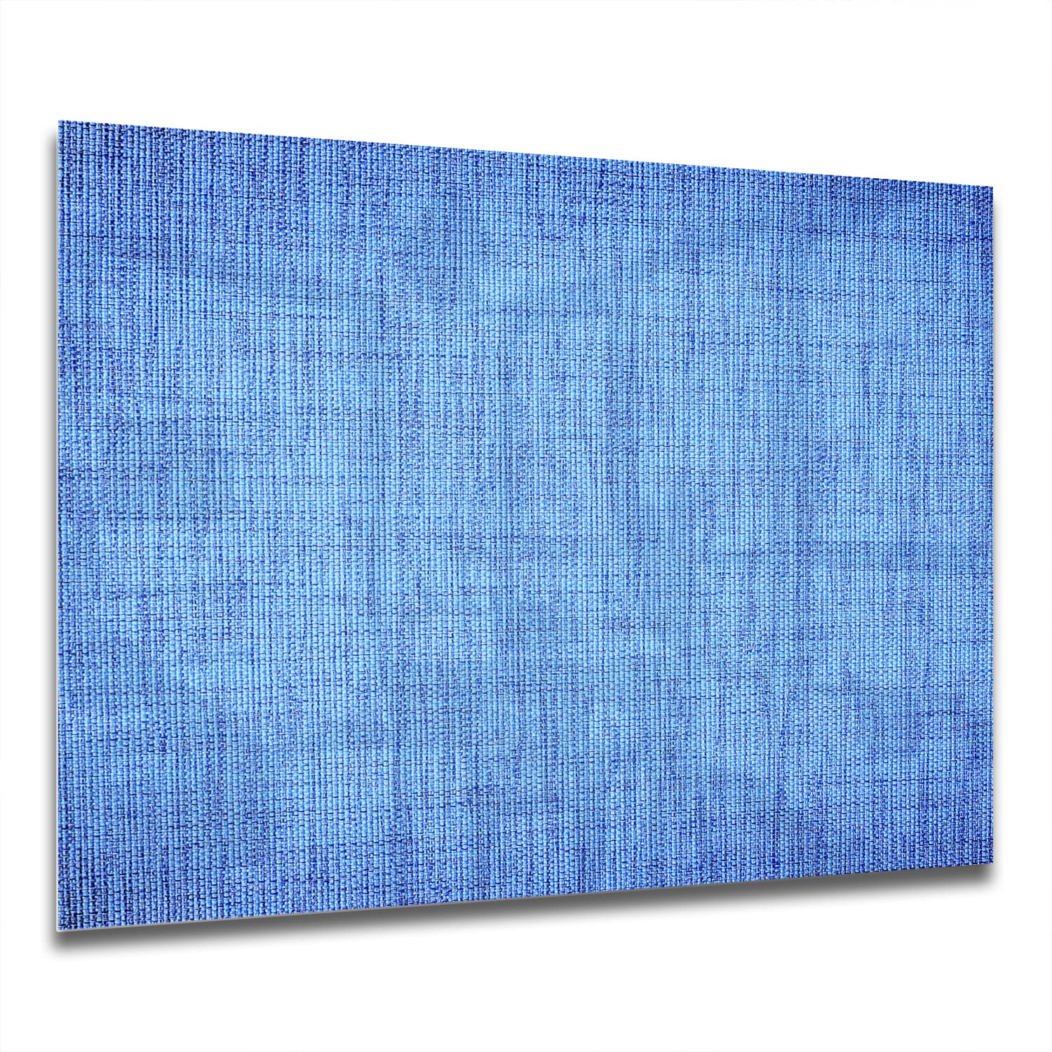 Eigen Afmeting - Spatscherm Keuken - Hittebestendig gehard glas - Blauwe Stof