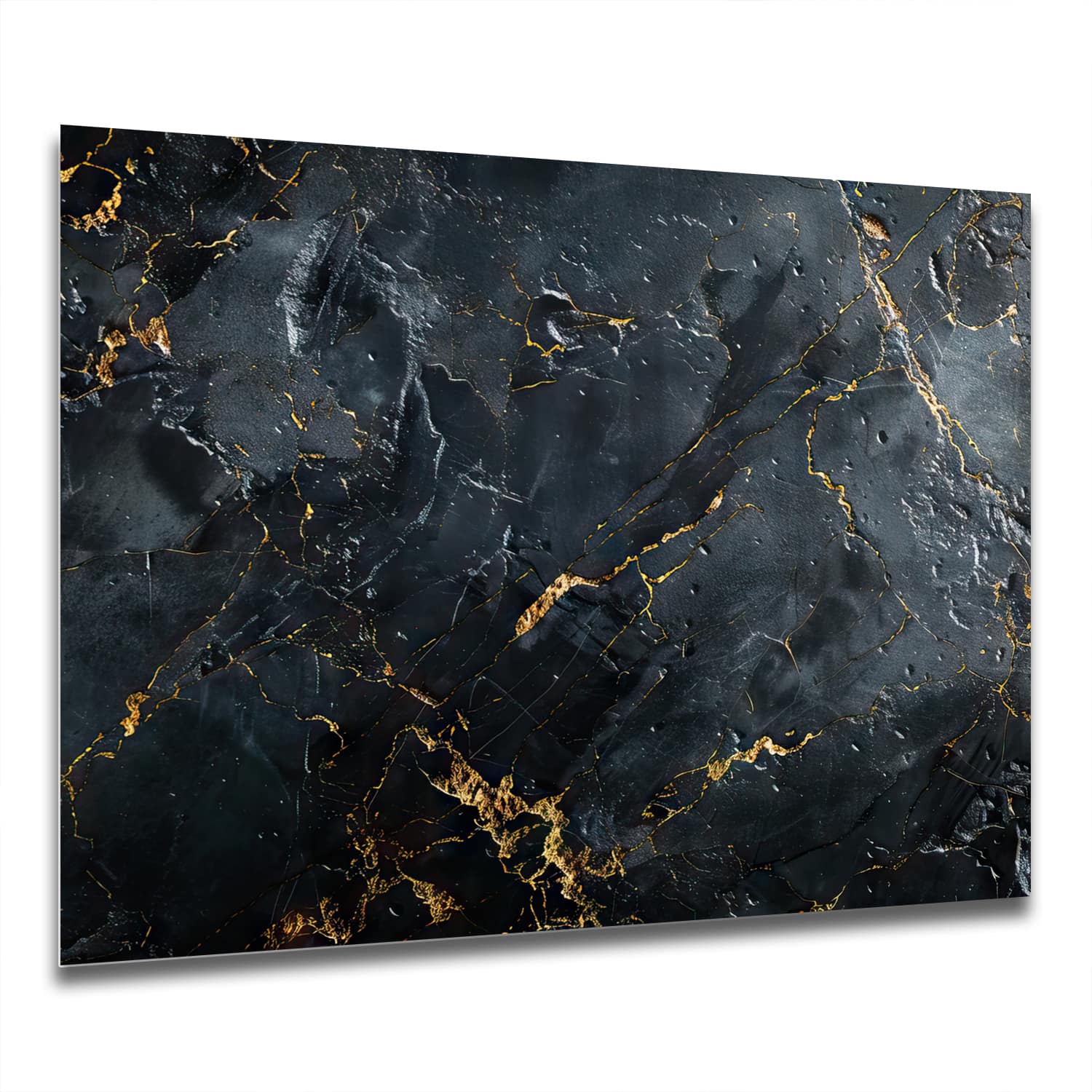 Eigen afmeting spatscherm-op-maat Keuken - Hittebestendig gehard glas - Abstract Marmere Vloeistof Kunst