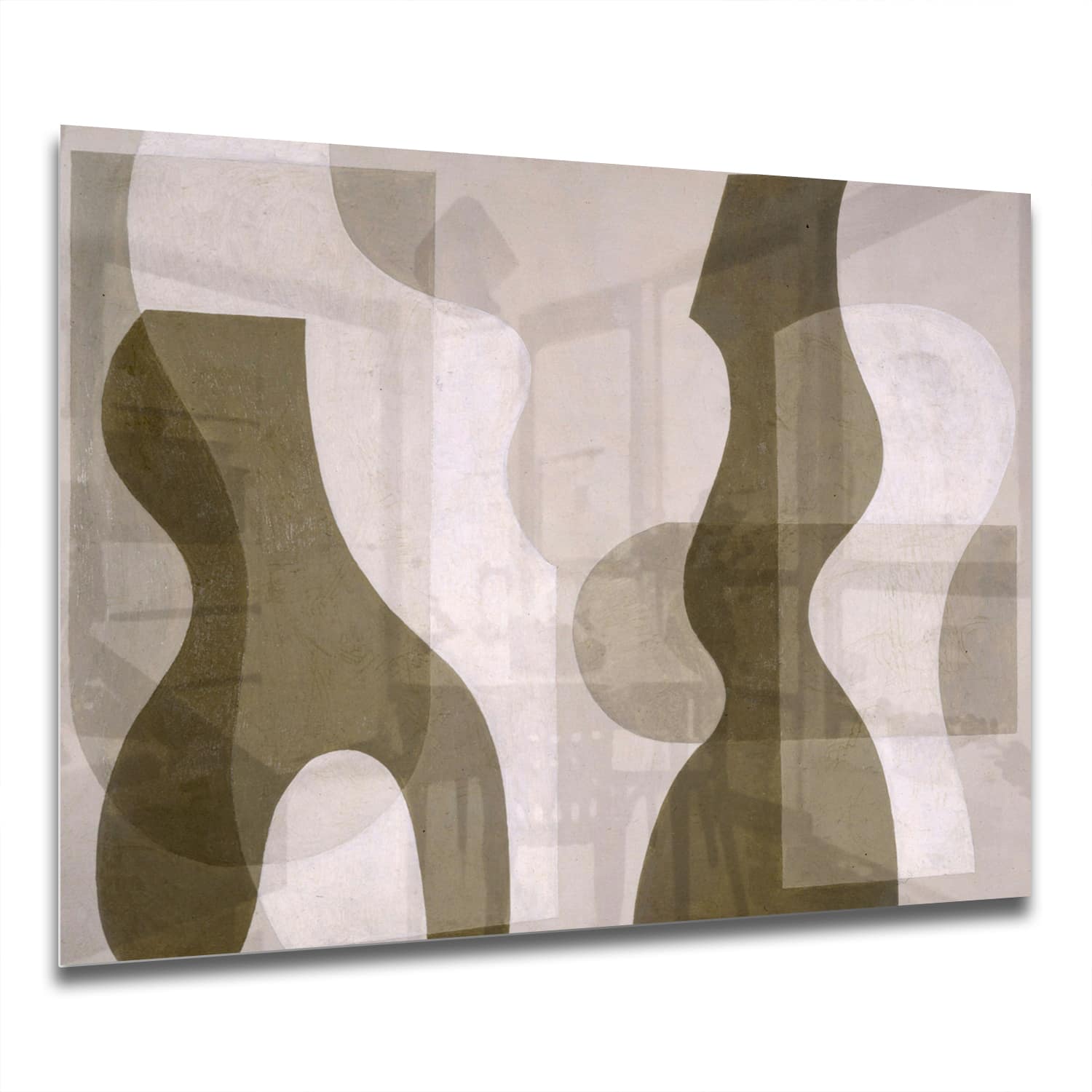 Eigen Afmeting - Spatscherm Keuken - Hittebestendig gehard glas - Waterverf Schilderij Abstract