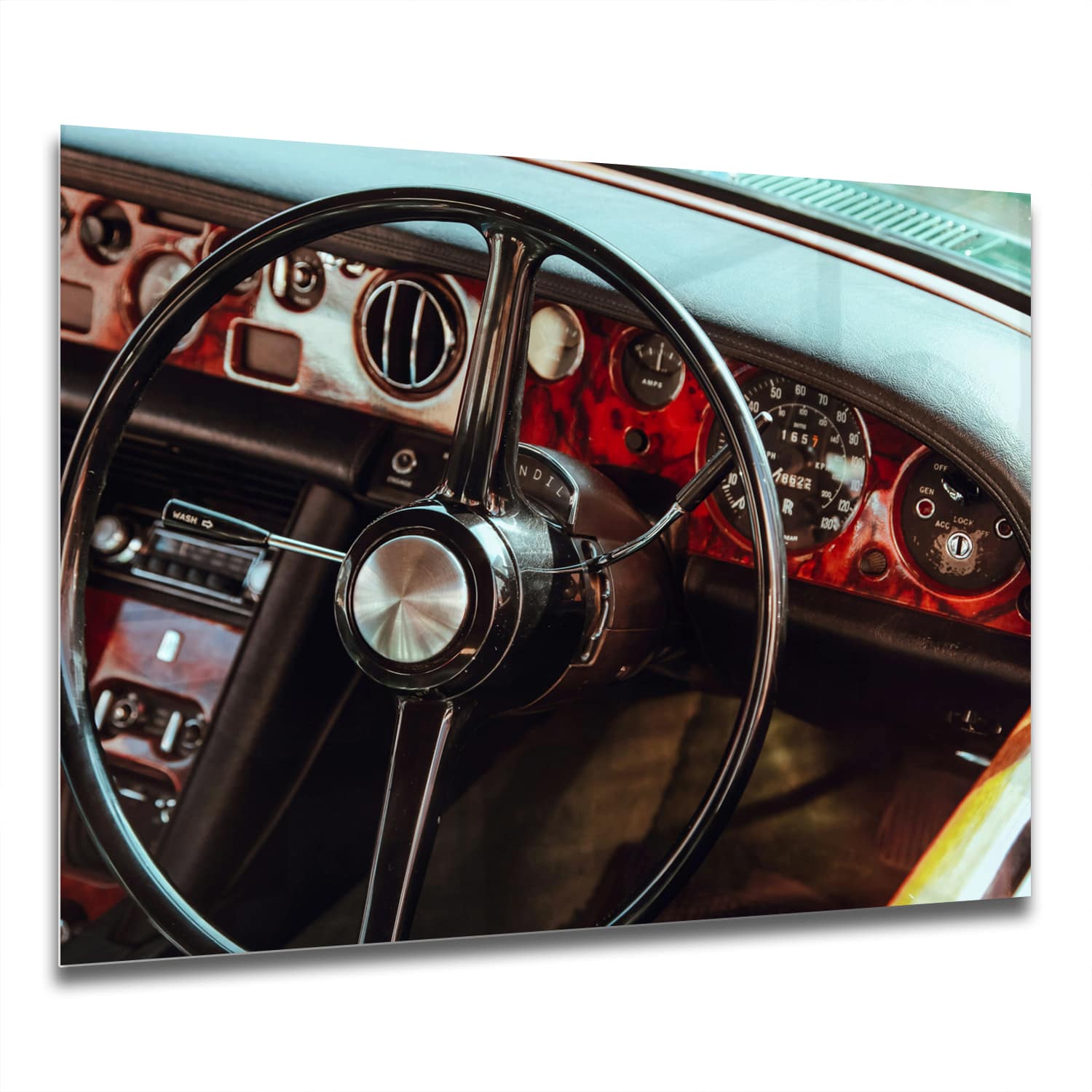 Eigen Afmeting - Spatscherm Keuken - Hittebestendig gehard glas - Vintage Interieur