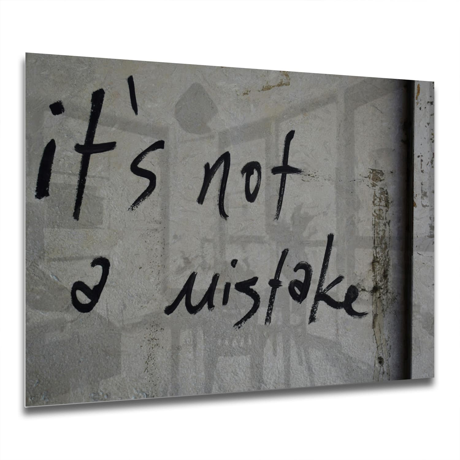 Eigen Afmeting - Spatscherm Keuken - Hittebestendig gehard glas - It's Not a Mistake