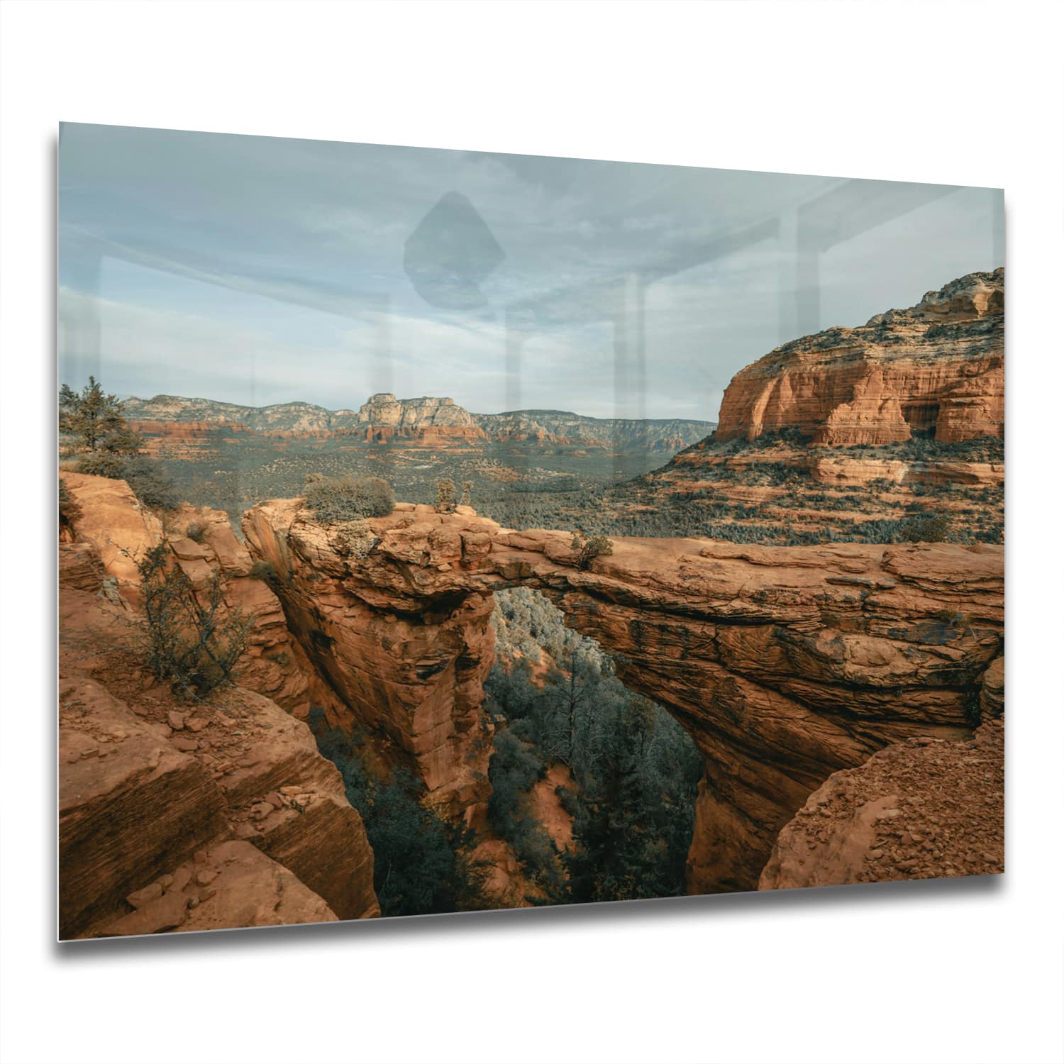 Eigen Afmeting - Spatscherm Keuken - Hittebestendig gehard glas - Rotsen in de Canyons