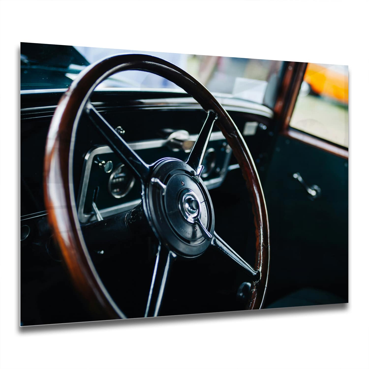 Eigen Afmeting - Spatscherm Keuken - Hittebestendig gehard glas - Vintage Stuur