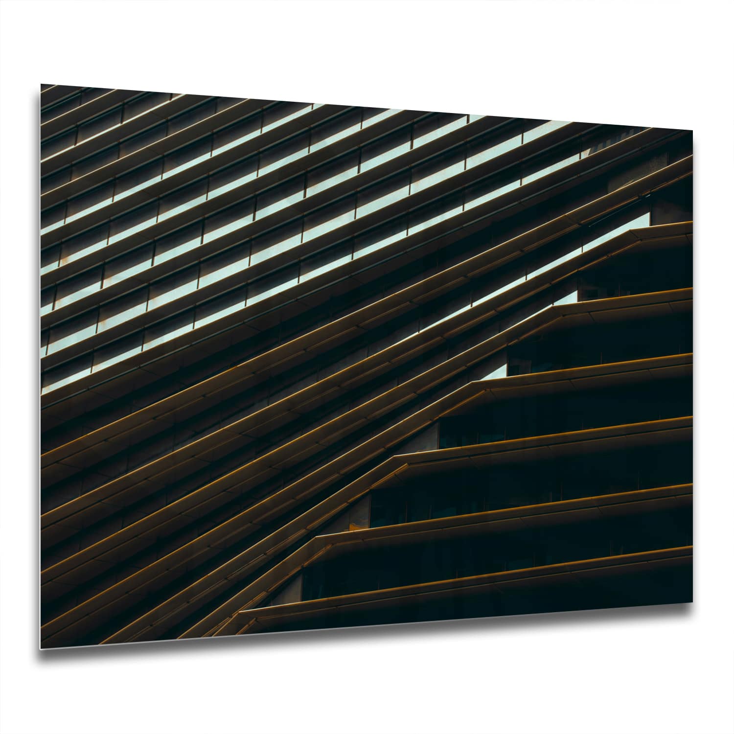 Eigen Afmeting - Spatscherm Keuken - Hittebestendig gehard glas - Close-up van Gebouw