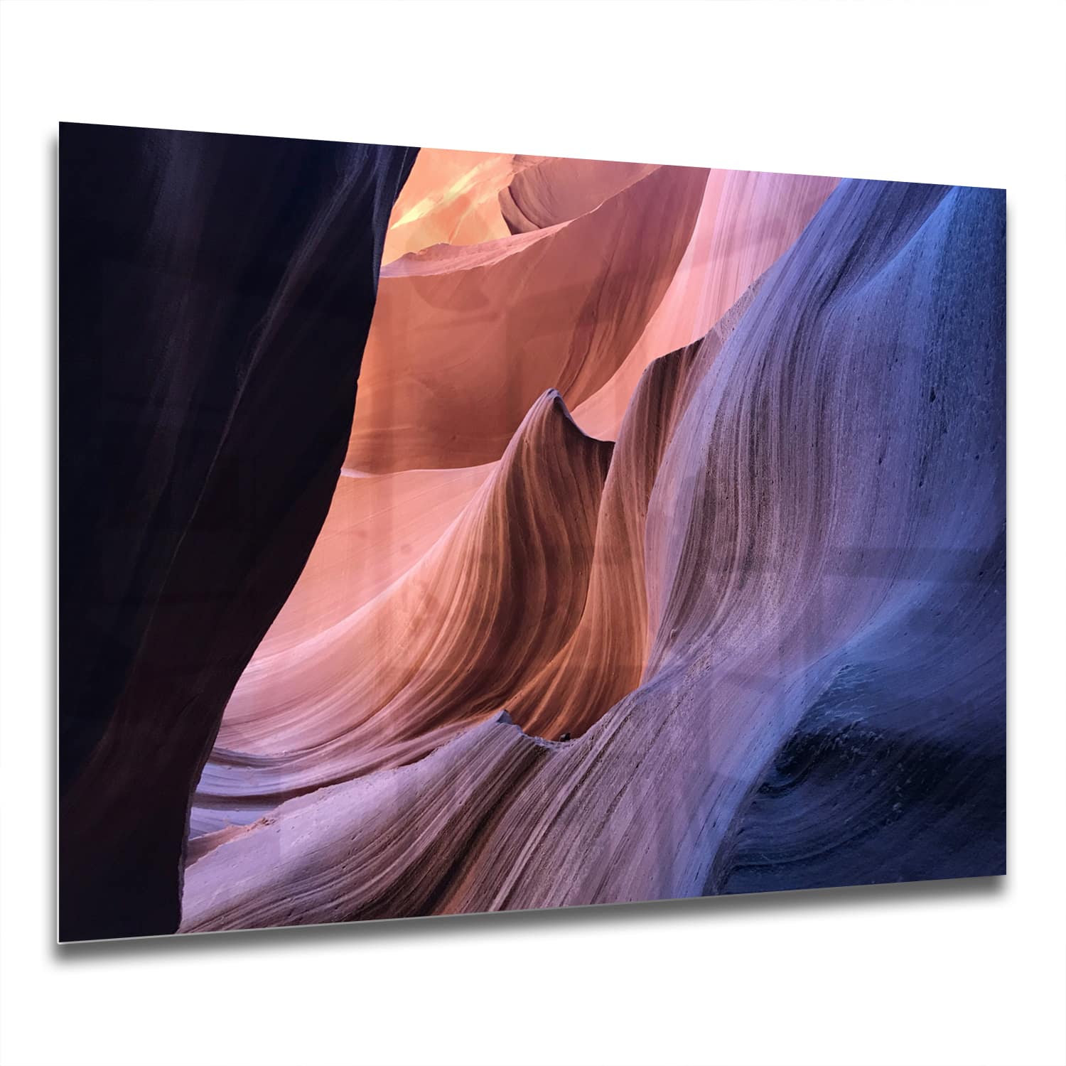 Eigen Afmeting - Spatscherm Keuken - Hittebestendig gehard glas - Antelope Canyon