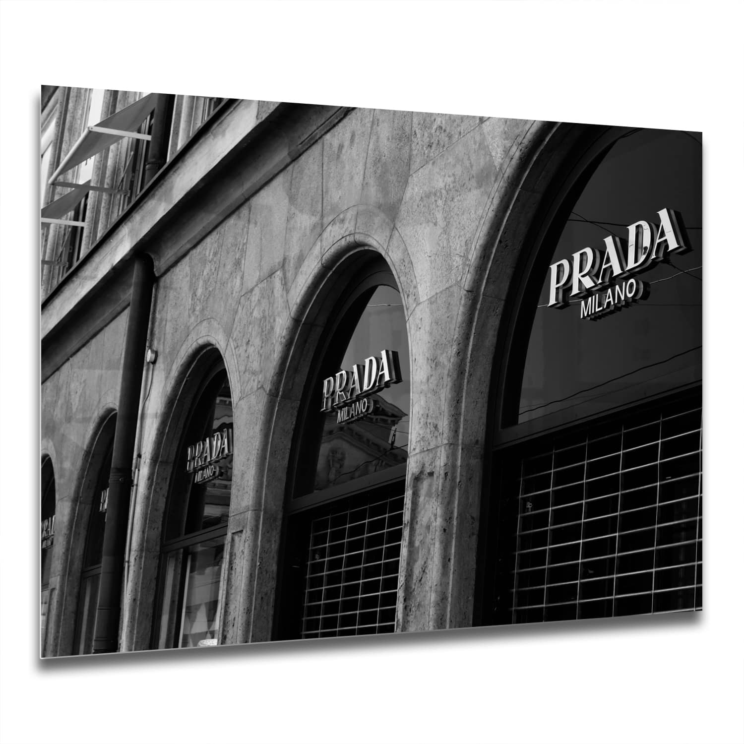 Eigen Afmeting - Spatscherm Keuken - Hittebestendig gehard glas - Prada Milano