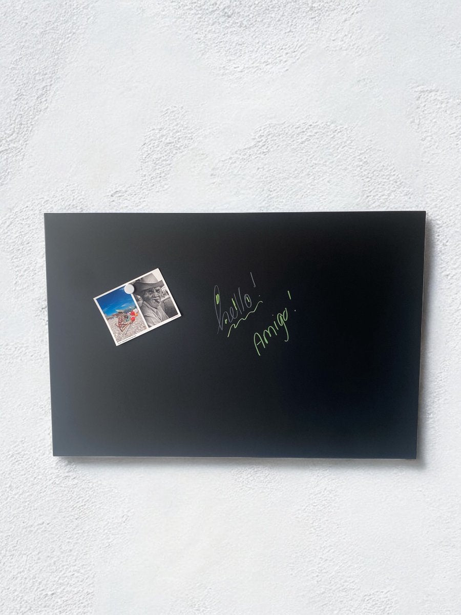 Mydesignglas Whiteboard - Metaal - Krijtbord - Magneetbord - Mat Oppervlak - Elk Type Magneet - Inclusief Accessoires - 60x40cm - Direct Leverbaar
