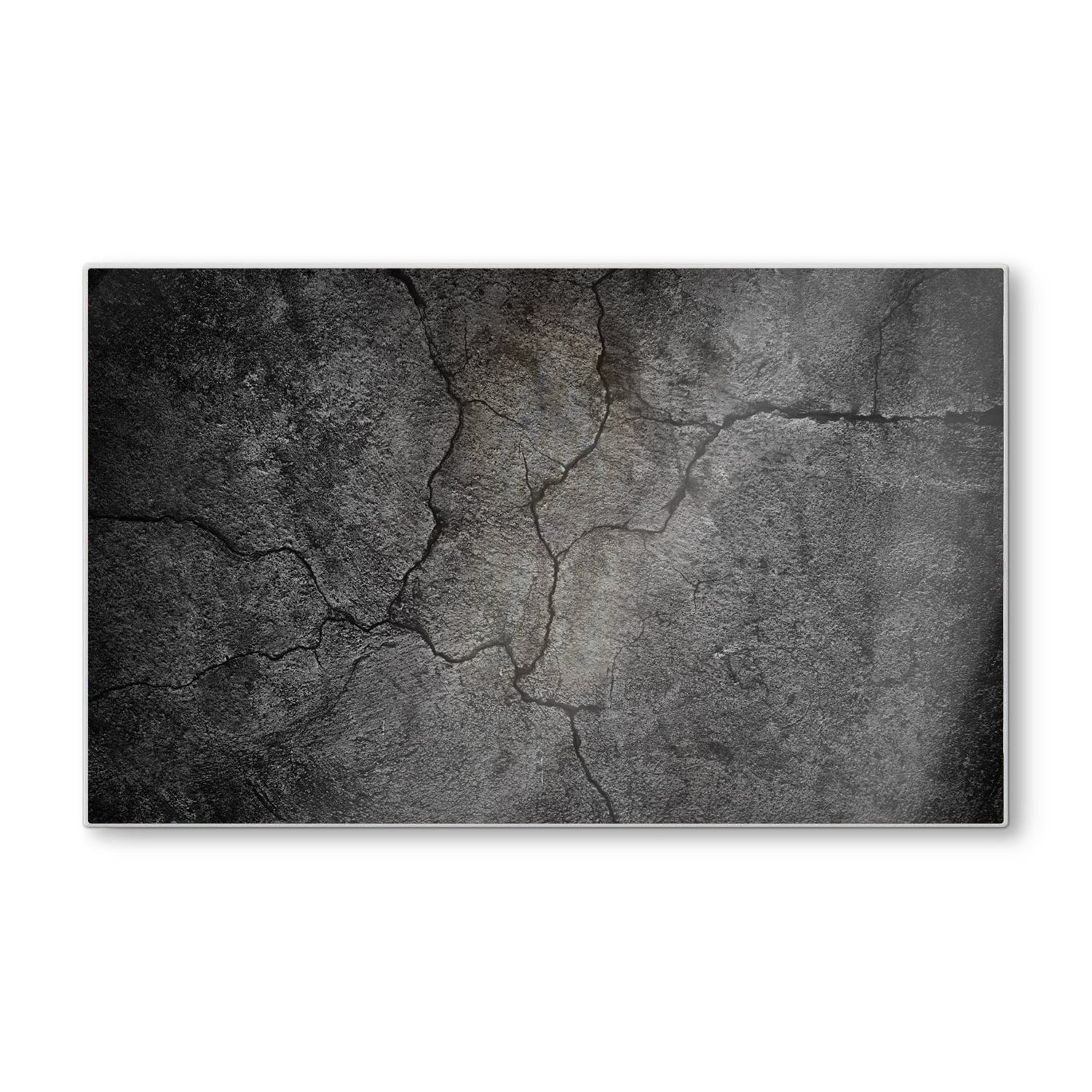 Snijplank - Gehard Glas - Zwart Gescheurd Beton