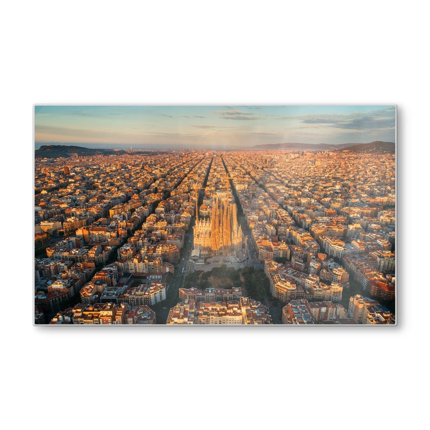 Snijplank - Gehard Glas - Luchtfoto van Sagrada Familia