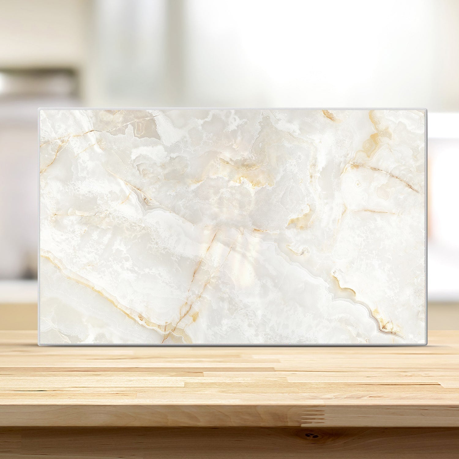 Snijplank - Gehard Glas - Wit Goud Marmer