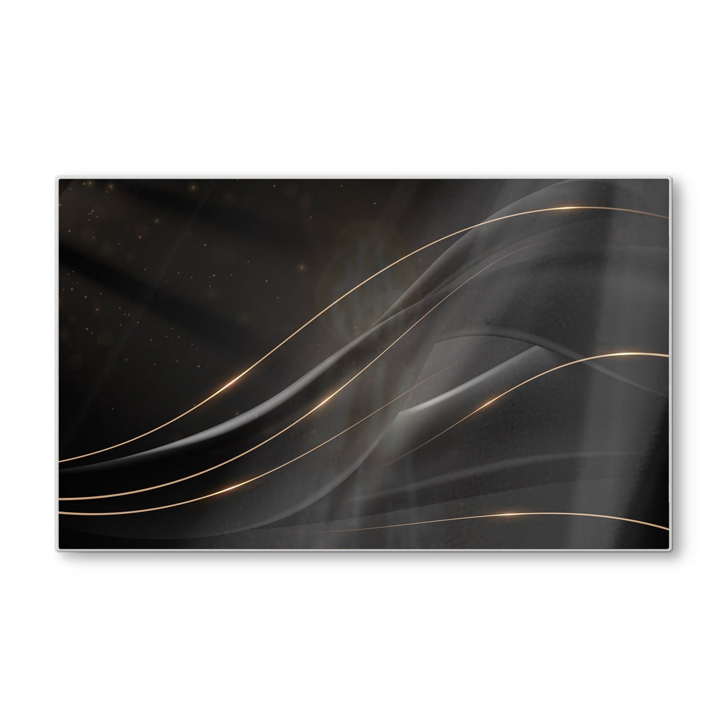 Snijplank - Gehard Glas - Black-Gold Abstract