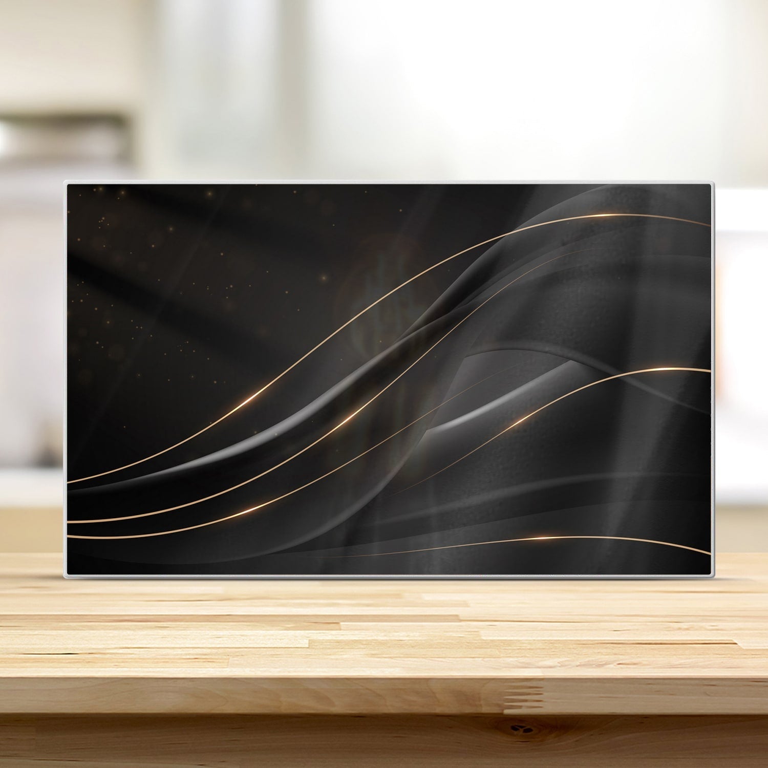 Snijplank - Gehard Glas - Black-Gold Abstract