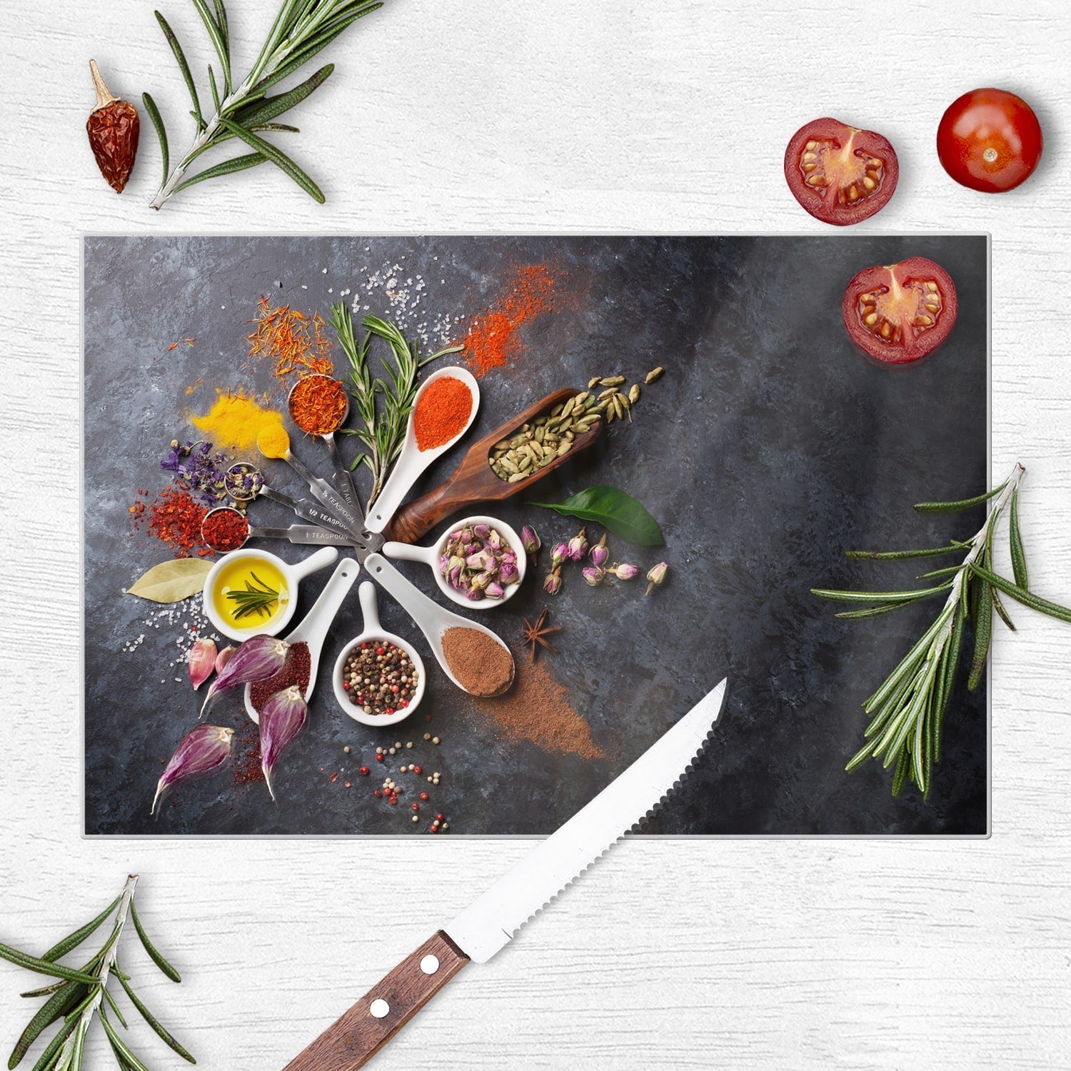 Snijplank - Gehard Glas - Kleurrijke Kruidenmelange