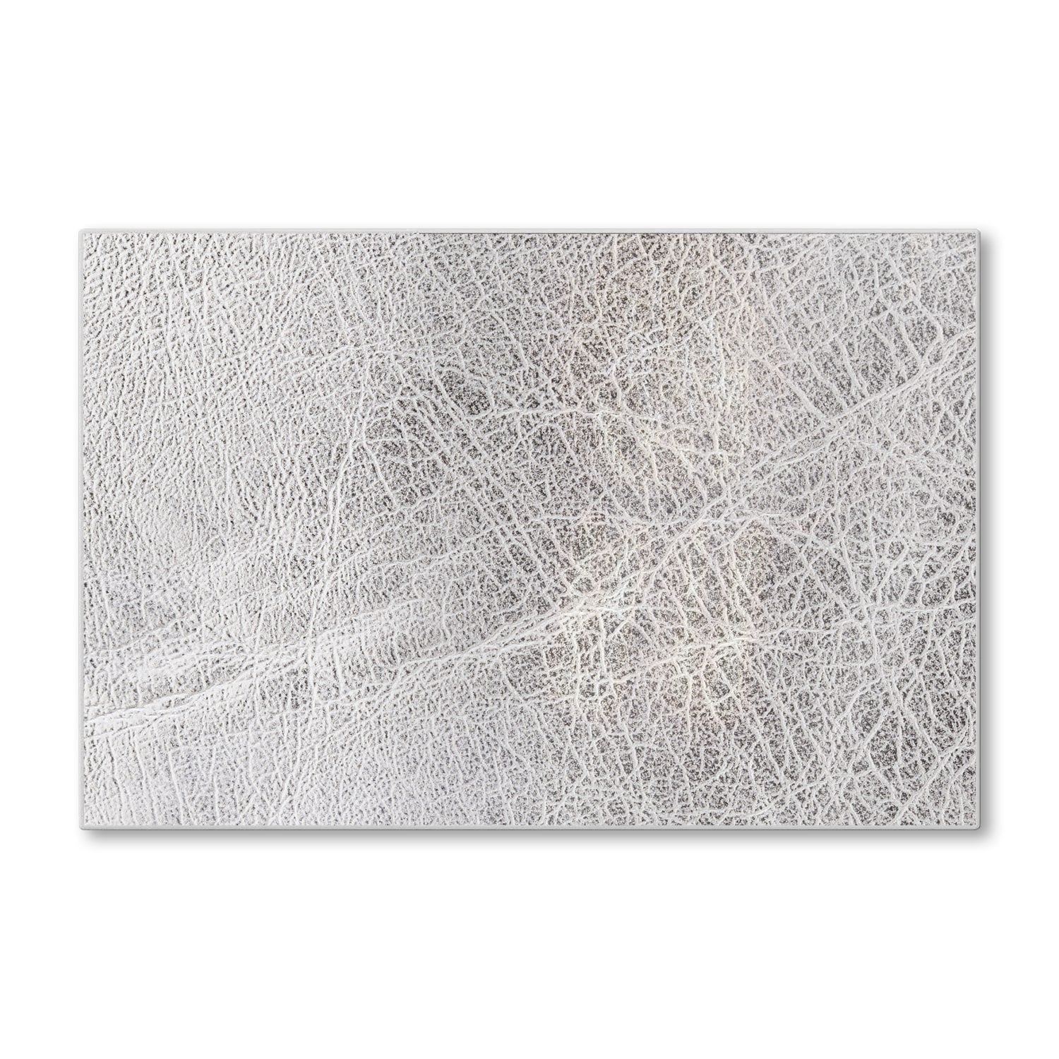 Snijplank - Gehard Glas - Zilver Leer Close-up