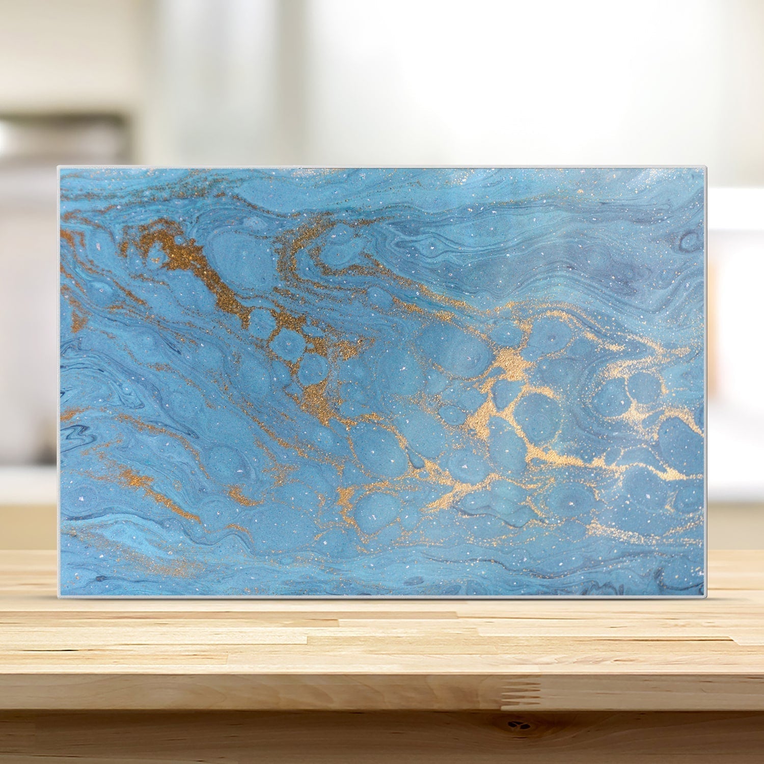 Snijplank - Gehard Glas - Goud en Blauw Marmer