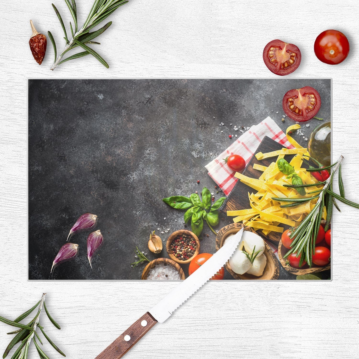 Snijplank - Gehard Glas - Pasta Ingredienten