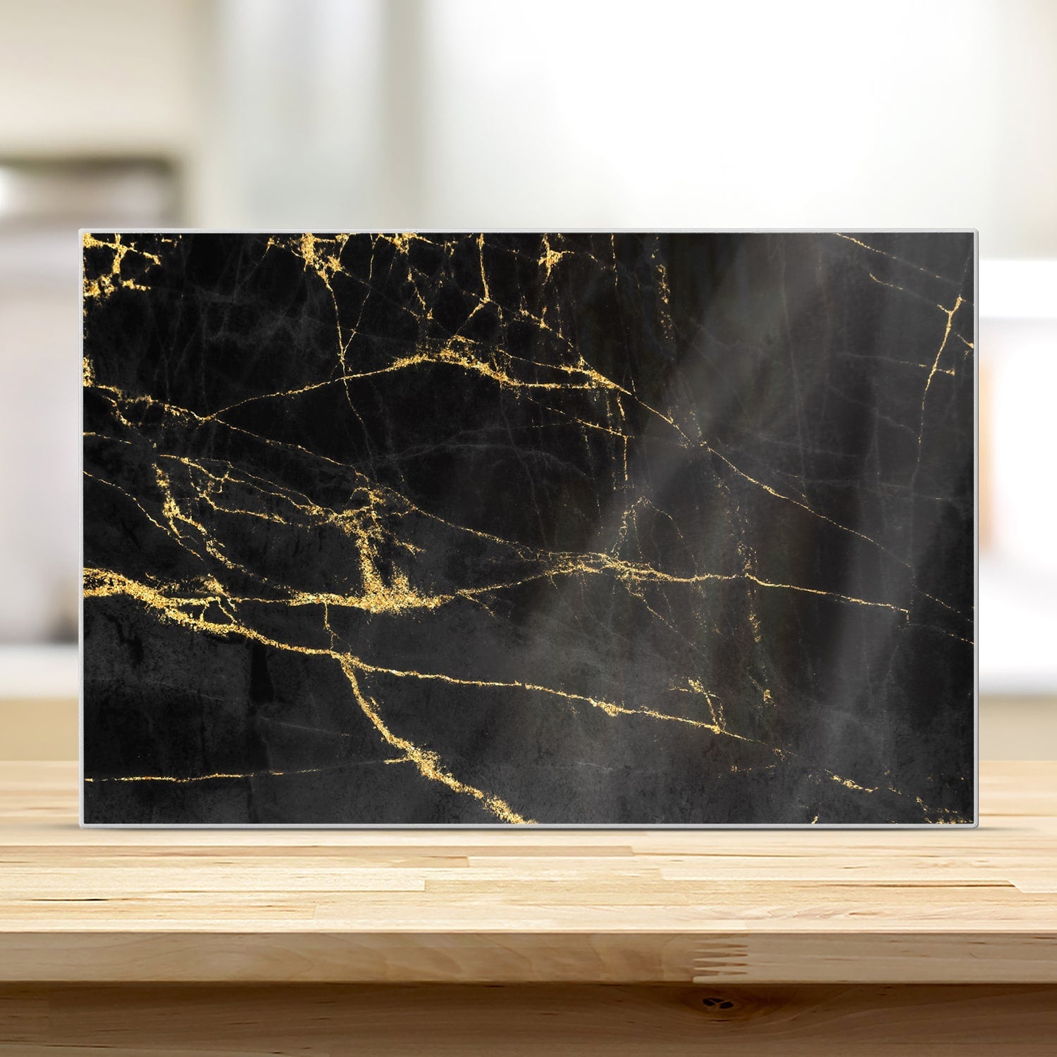 Snijplank - Gehard Glas - Black-Gold Marmer