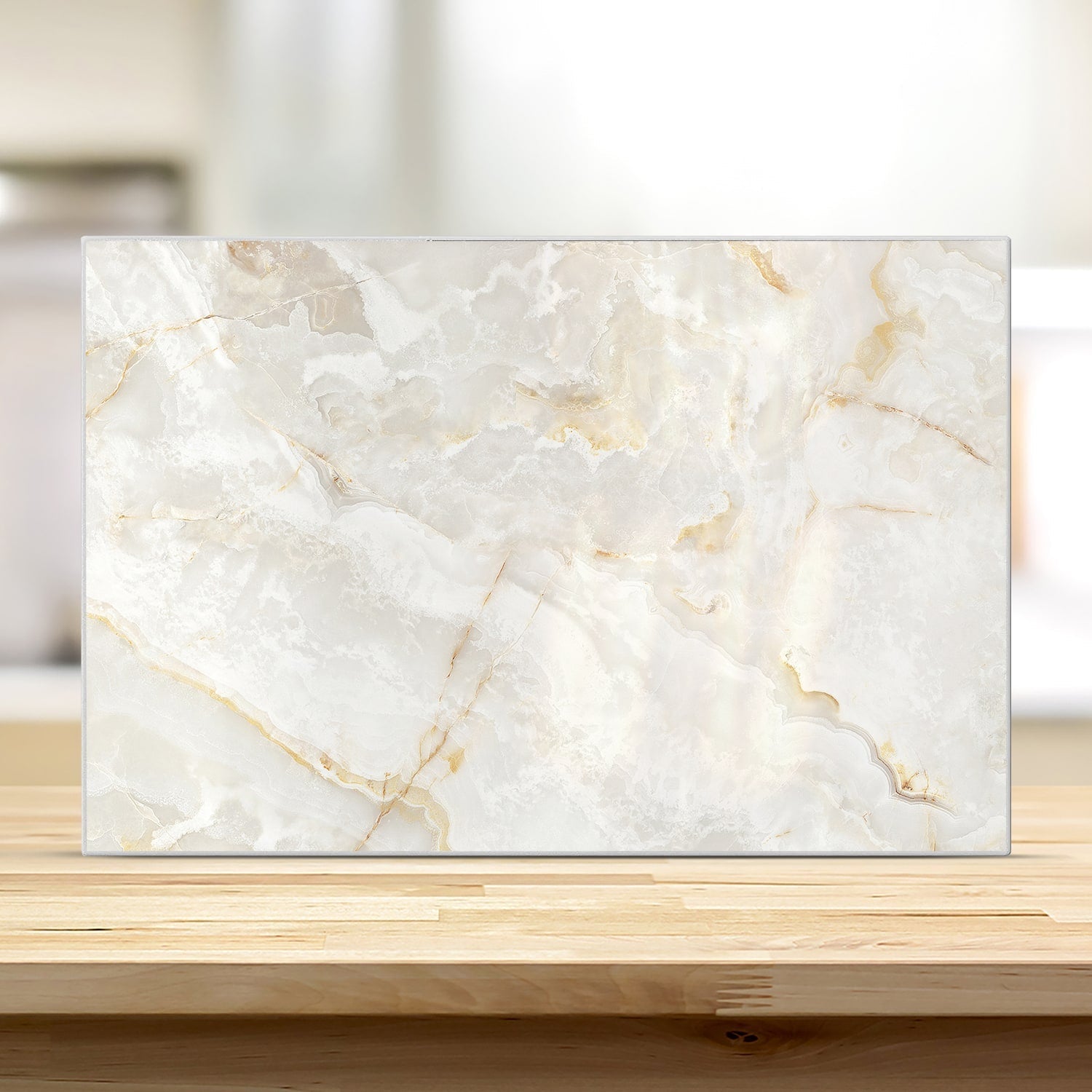 Snijplank - Gehard Glas - Wit Goud Marmer