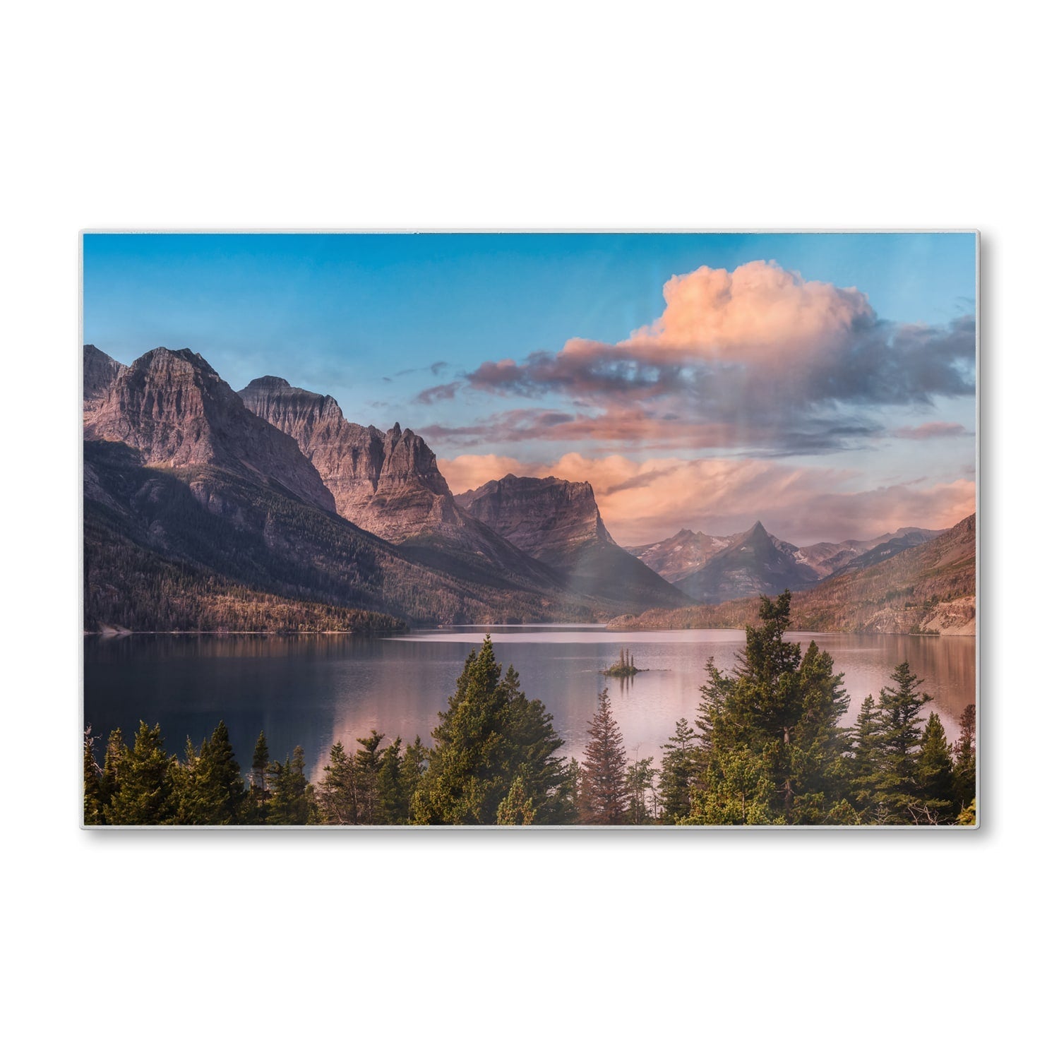 Snijplank - Gehard Glas - Meer bij Rocky Mountains