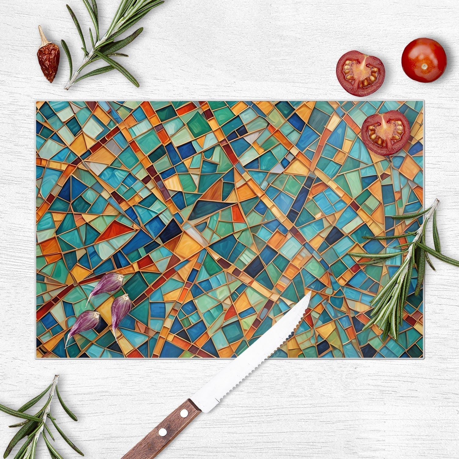 Snijplank - Gehard Glas - MozaÃ¯ek Textuur