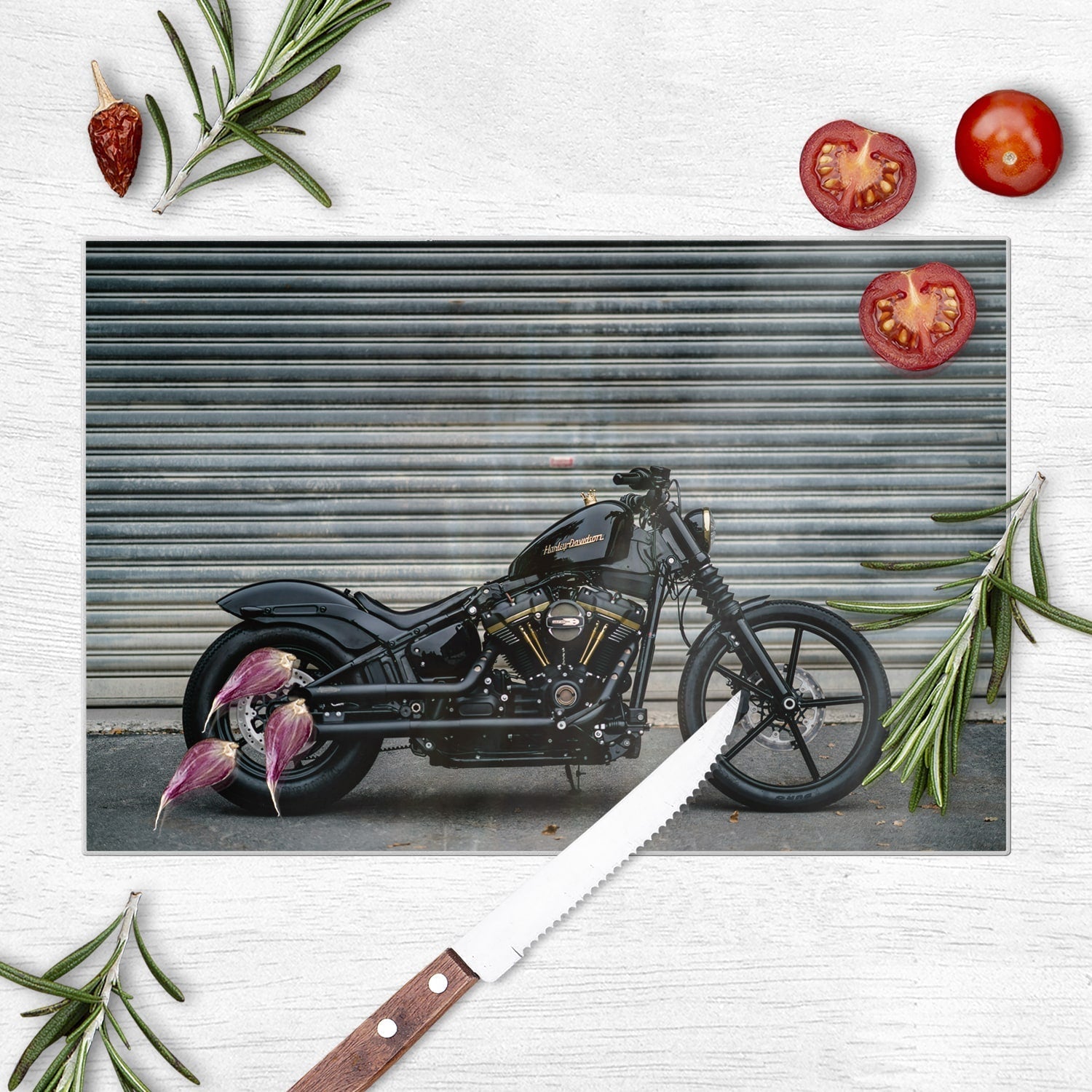 Snijplank - Gehard Glas - Harley Davidson